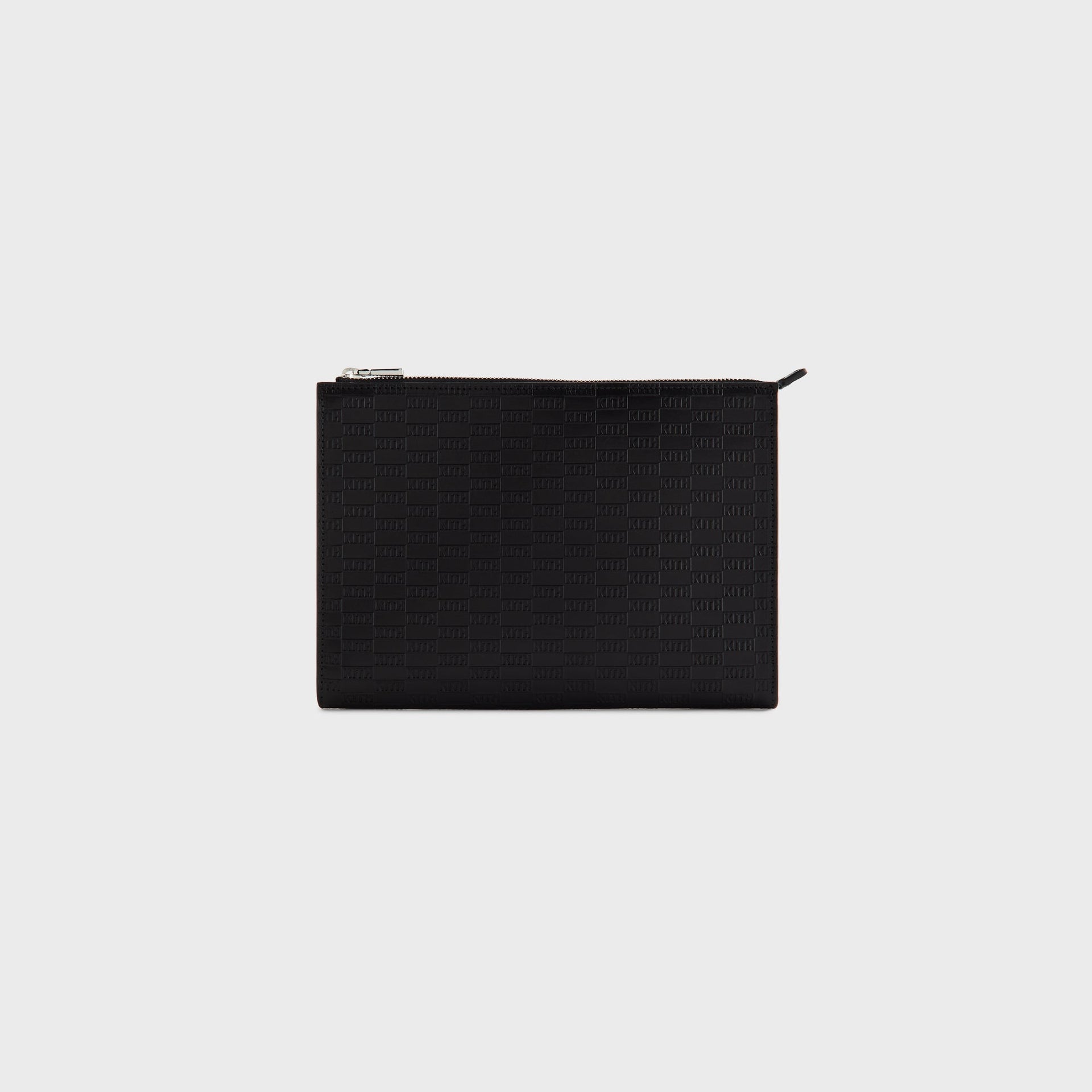 Kithmas Monogram Vachetta Leather Zip Pouch - Black
