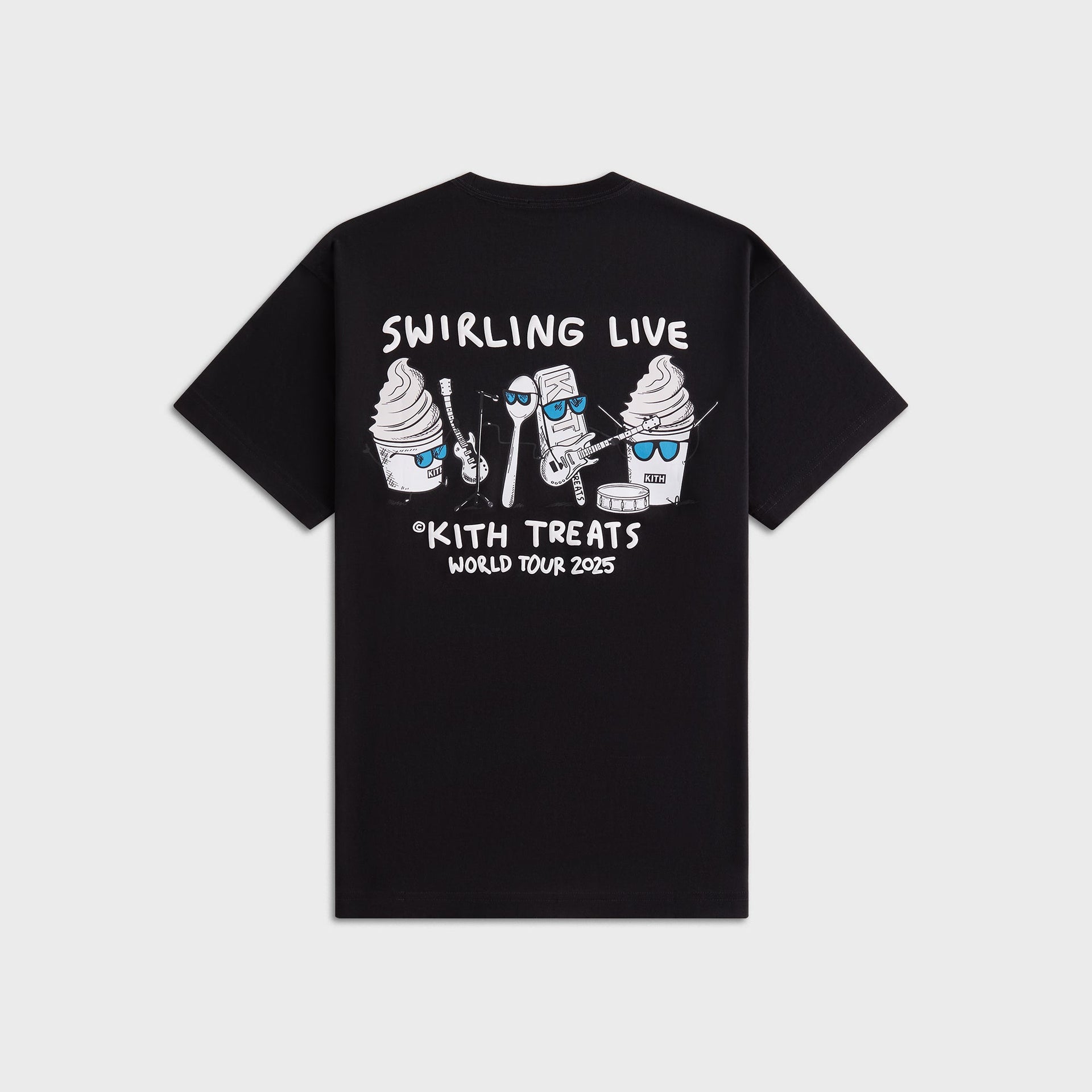 Kith Treats Swirling Live Tour Vintage Pocket Tee - Black
