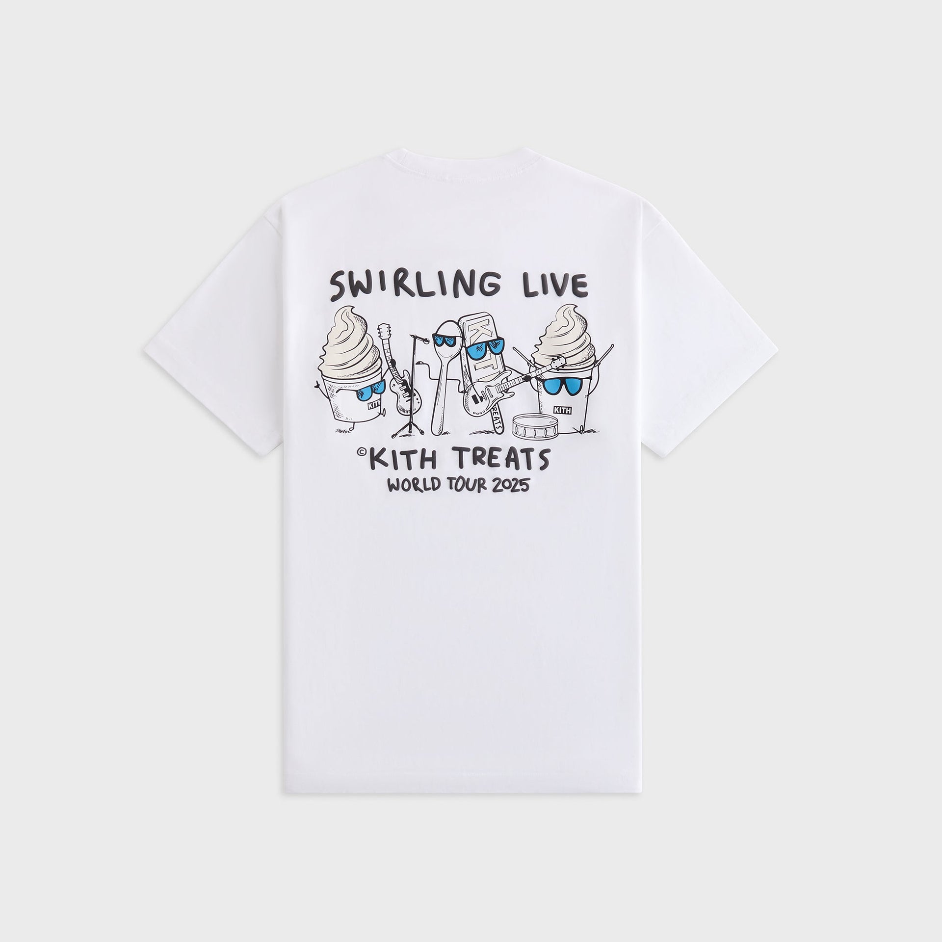 Kith Treats Swirling Live Tour Vintage Pocket Tee - White