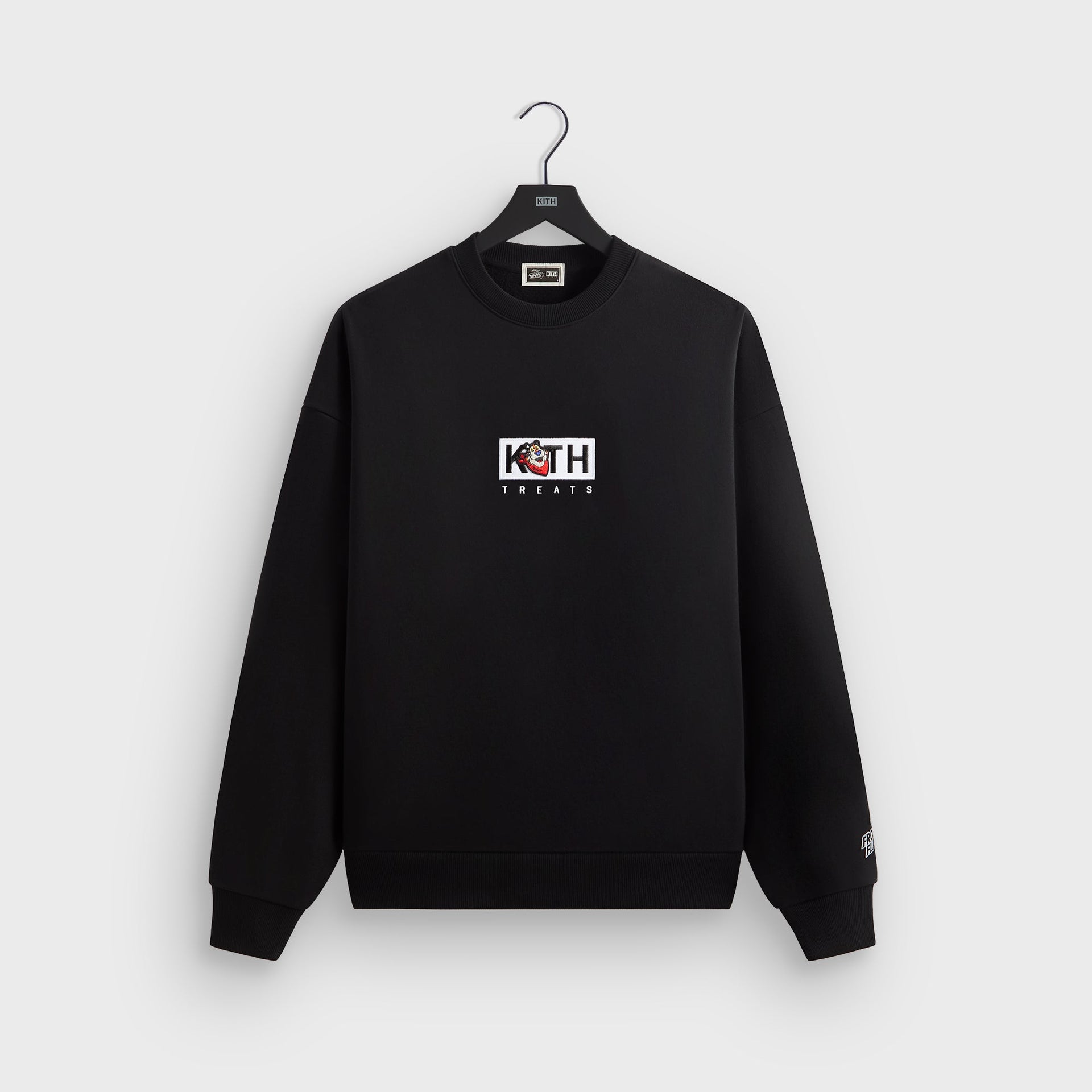 Kith Treats for Kellogg’s Frosted Flakes® Cereal & Tony the Tiger® Classic Logo Nelson Crewneck - Black