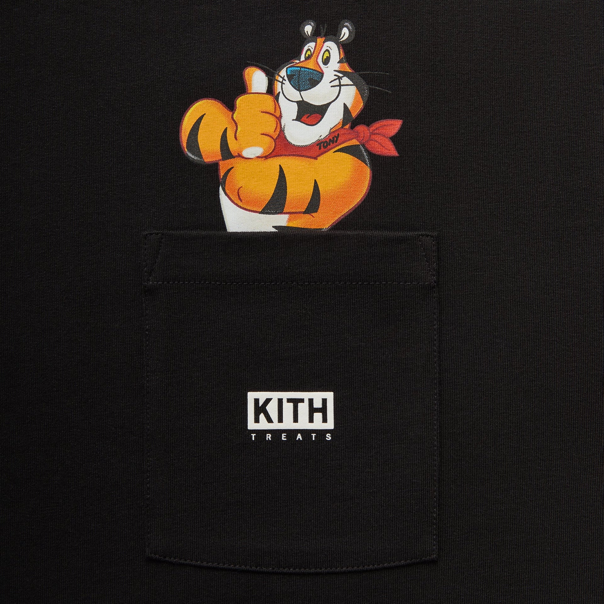 Kith Treats for Kellogg’s Frosted Flakes® Cereal & Tony the Tiger® Tony Signature Tee - Black