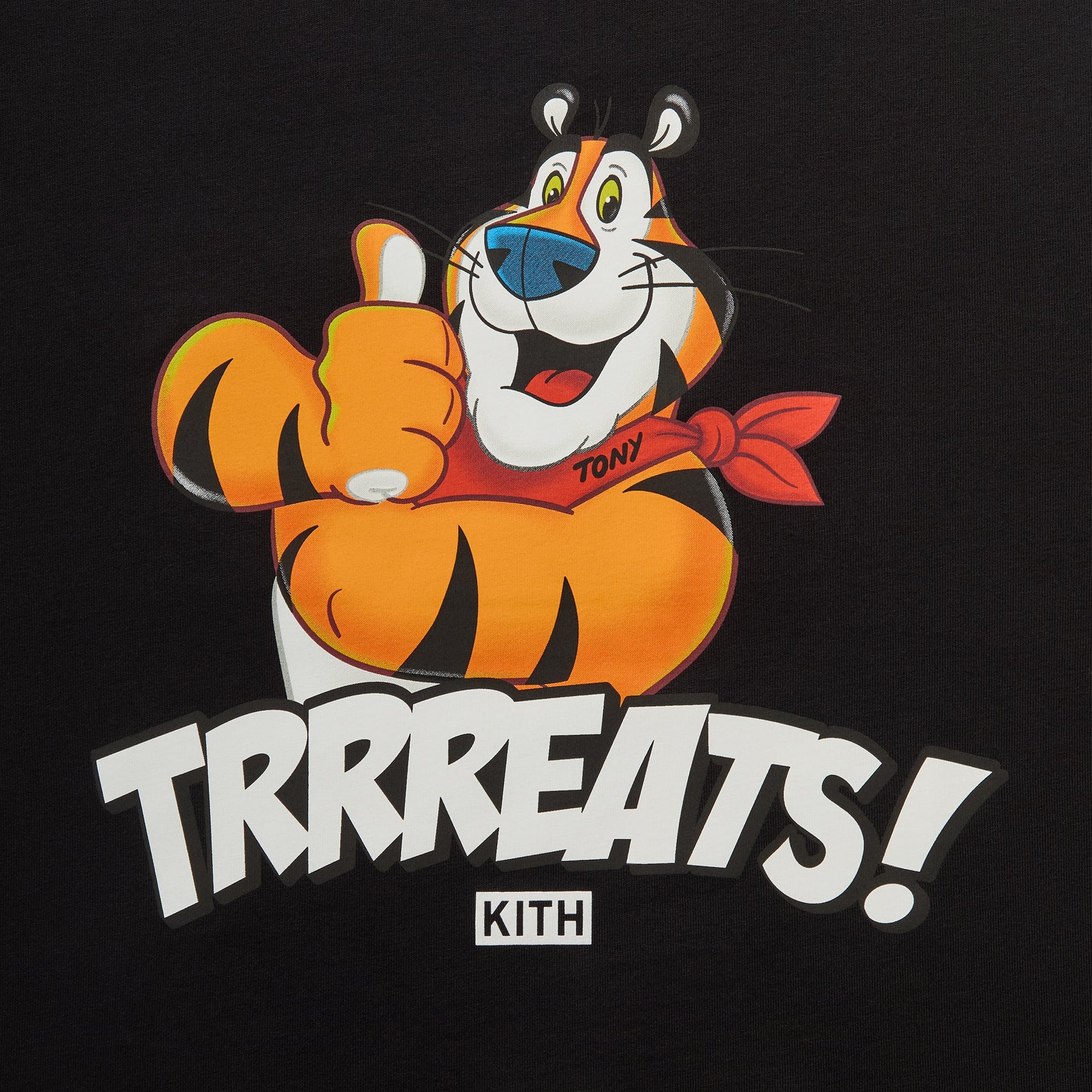 Kith Treats for Kellogg’s Frosted Flakes® Cereal & Tony the Tiger® Thumbs Up Tee - Black