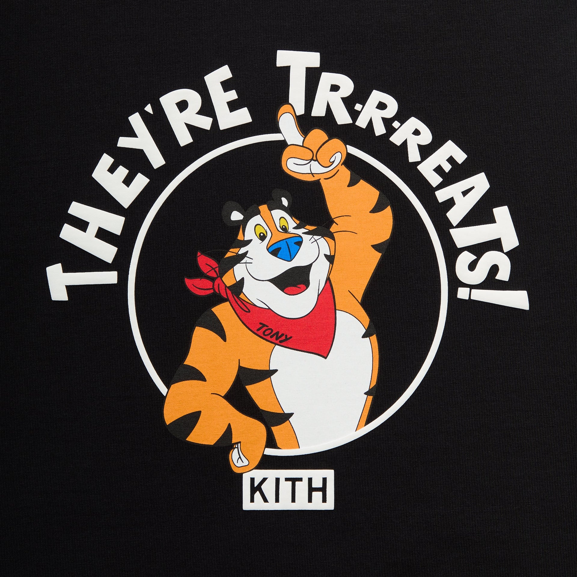 Kith Treats for Kellogg’s Frosted Flakes® Cereal & Tony the Tiger® They're Treats Long Sleeve Tee - Black