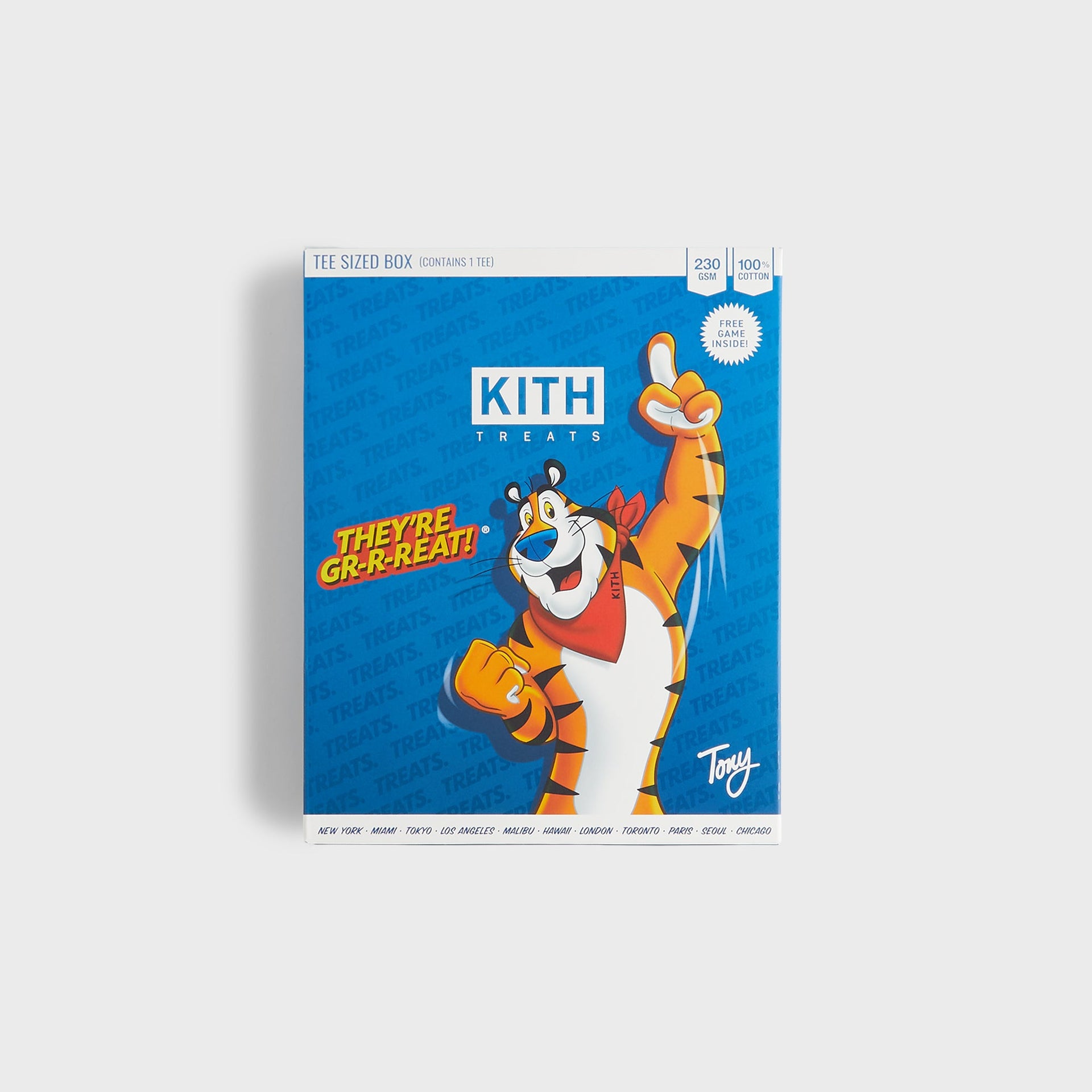 Kith Treats for Kellogg’s Frosted Flakes® Cereal & Tony the Tiger® They're Treats Long Sleeve Tee - Black