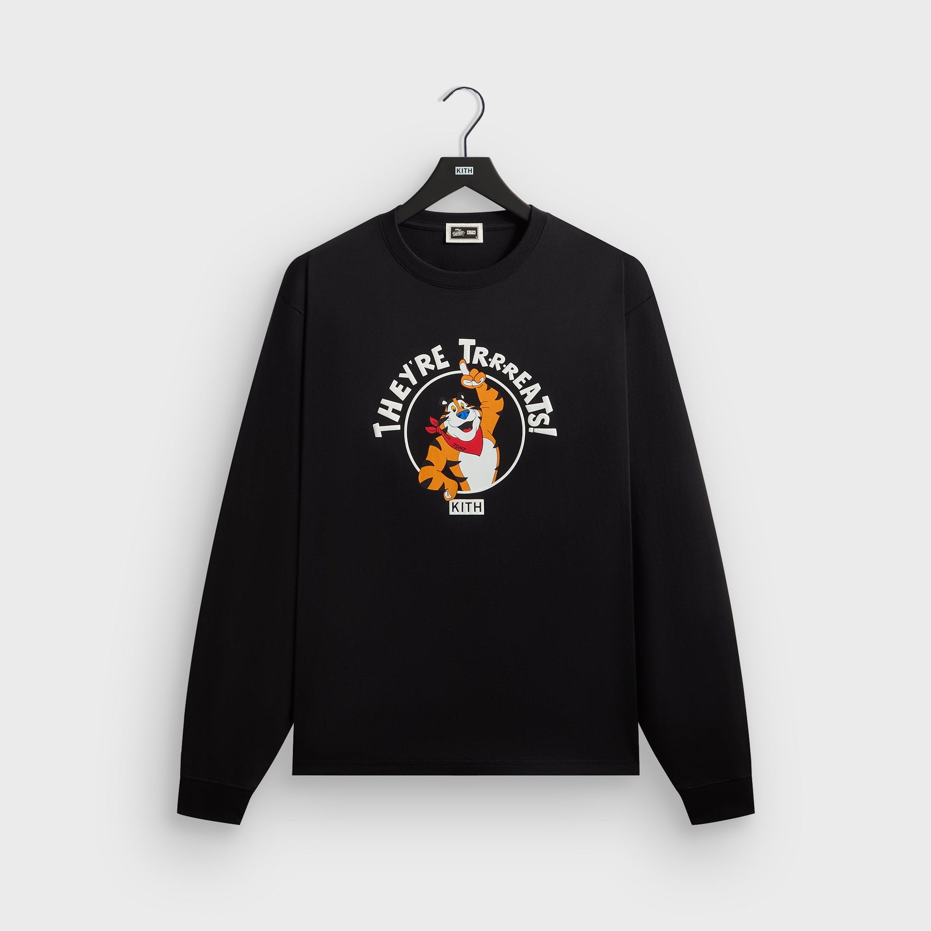 Kith Treats for Kellogg’s Frosted Flakes® Cereal & Tony the Tiger® They're Treats Long Sleeve Tee - Black