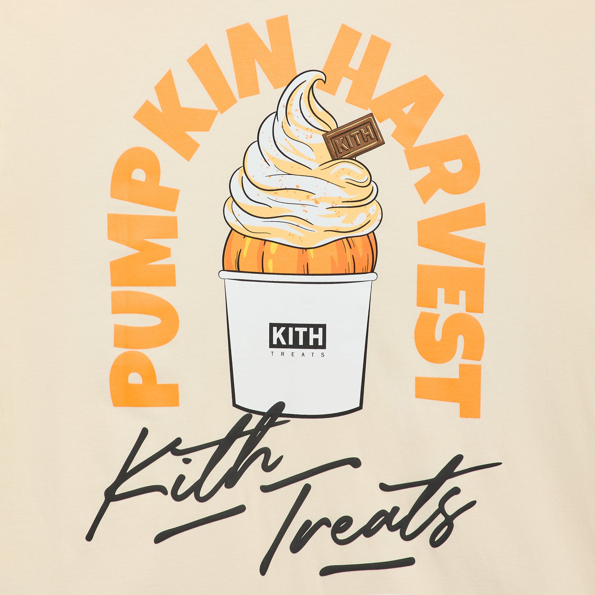 Kith Treats Pumpkin Harvest Pocket Tee - Sandrift