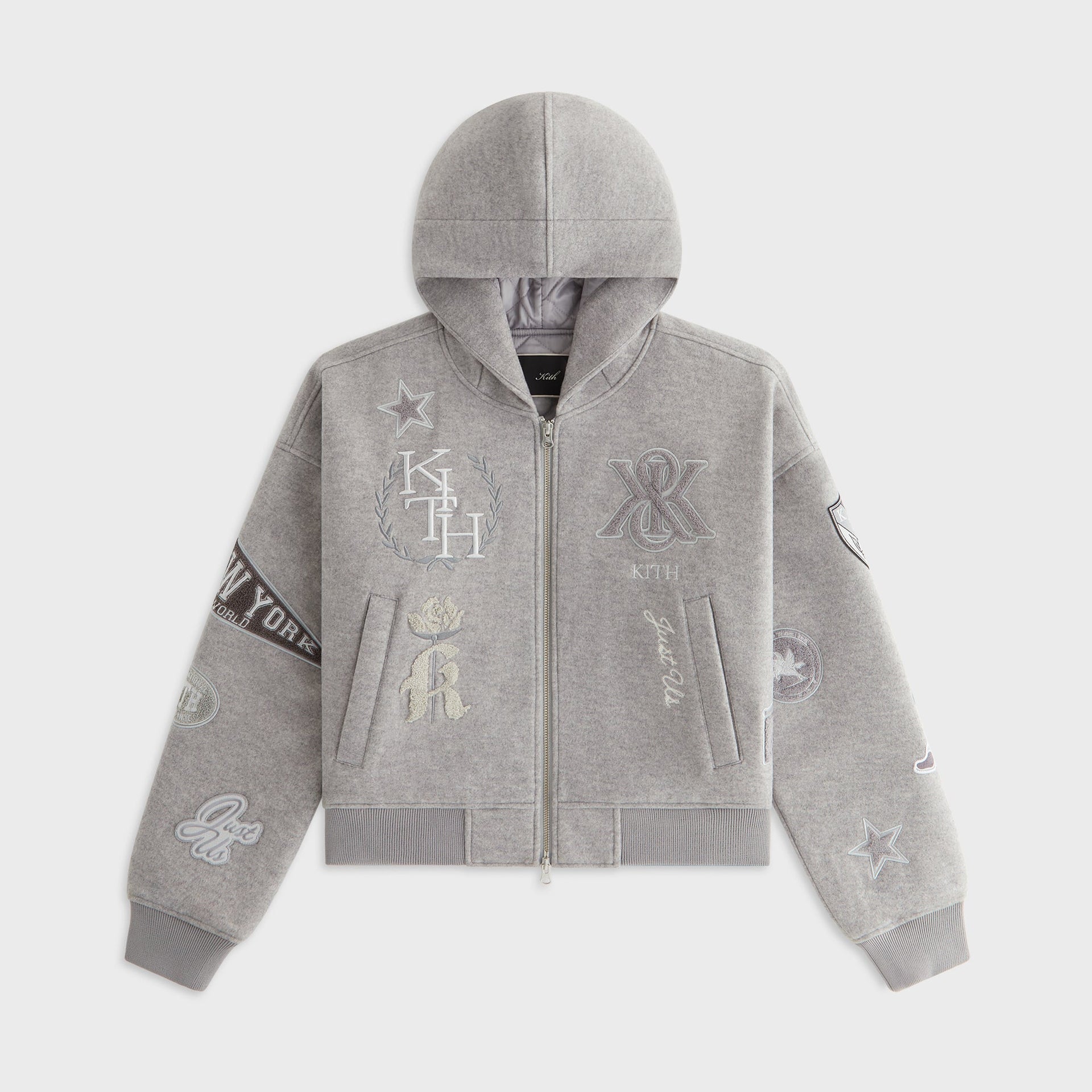 Kith Women Miyo Melton Hooded Jacket - Hallow