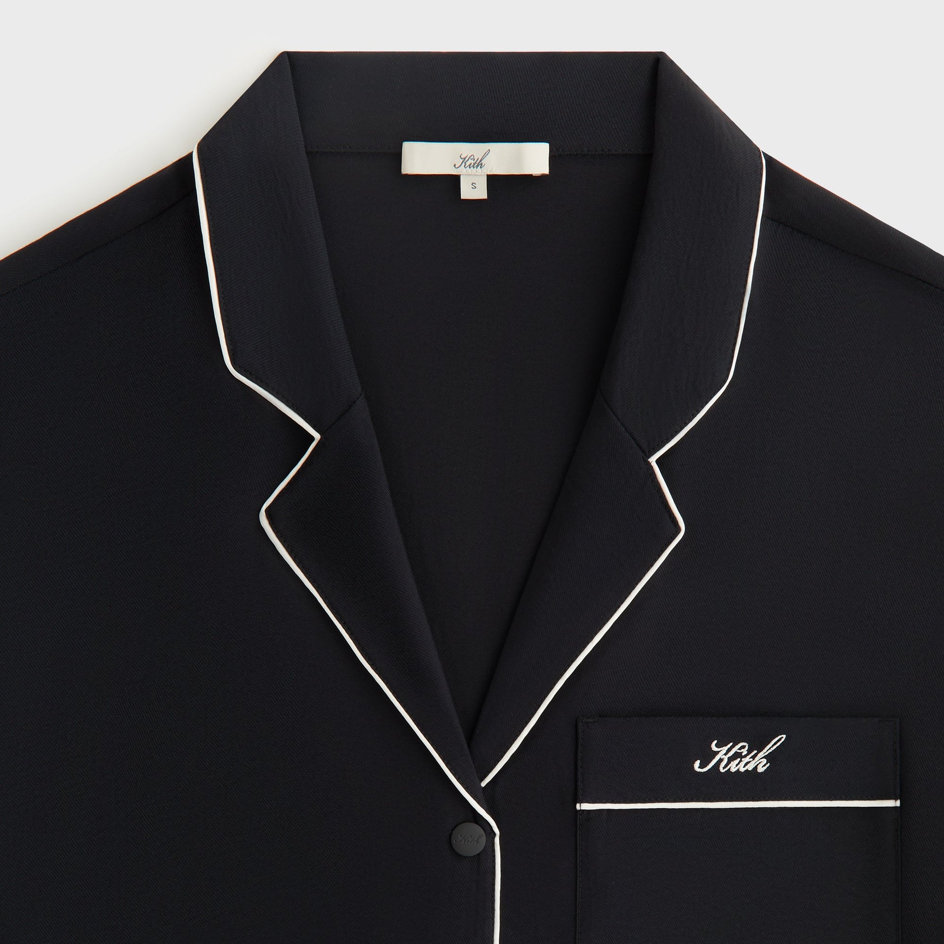 Kith Women Elena Snap Front Shirt - Black