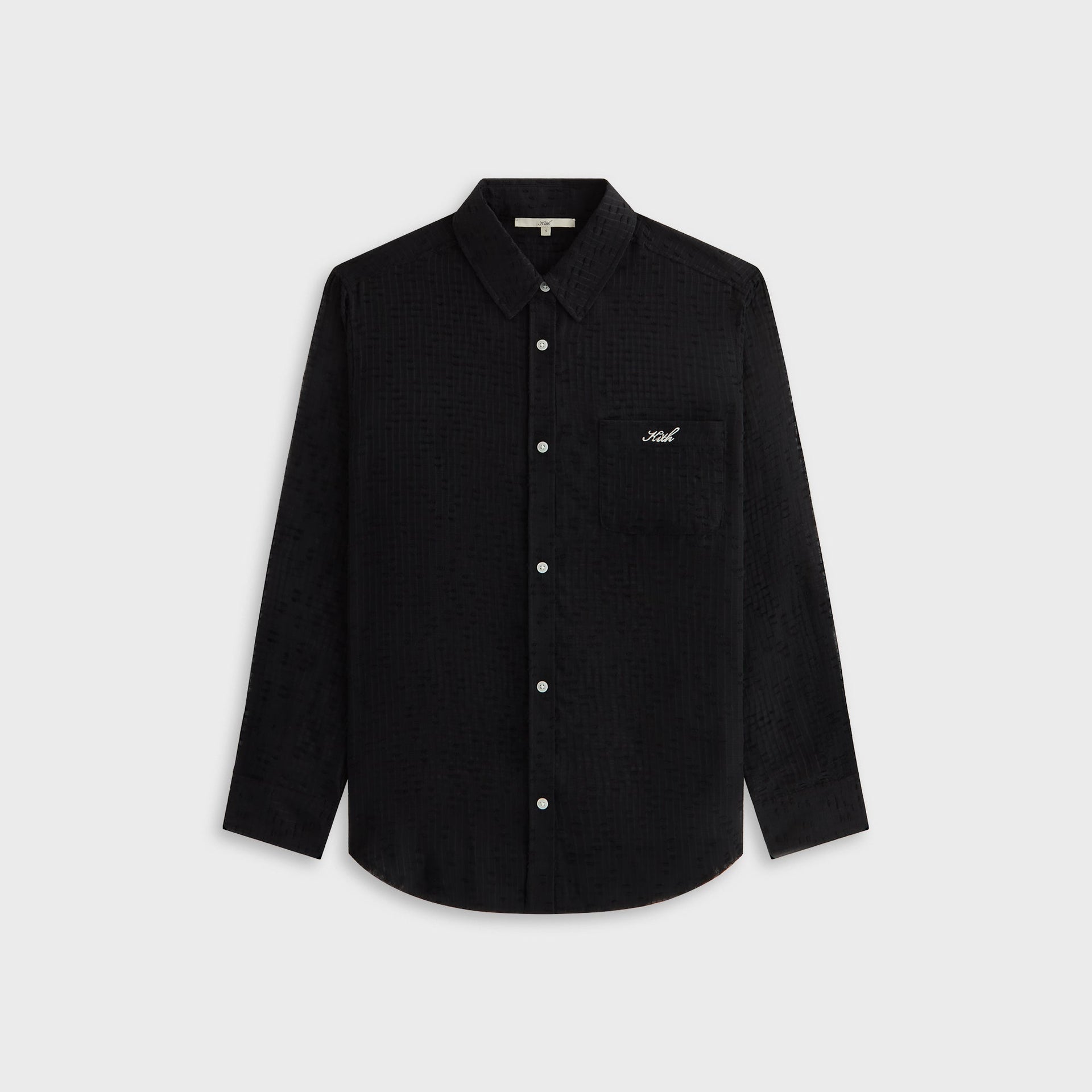 Kith Women Ora II Clipped Jacquard Shirt - Black