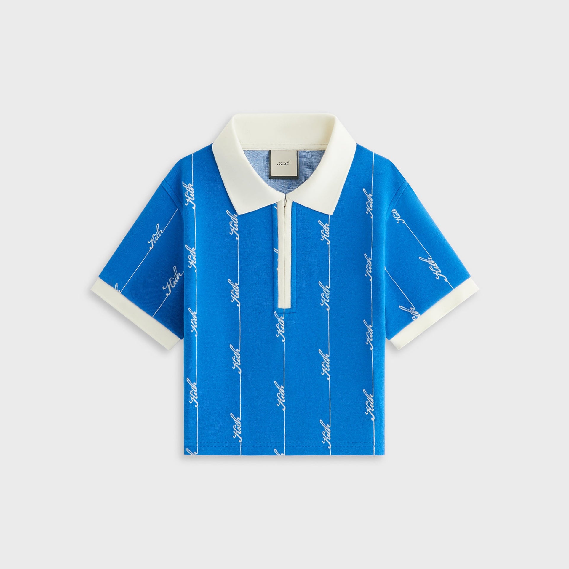 Kith Women Taylen Pique Logo Knit Polo - Royal