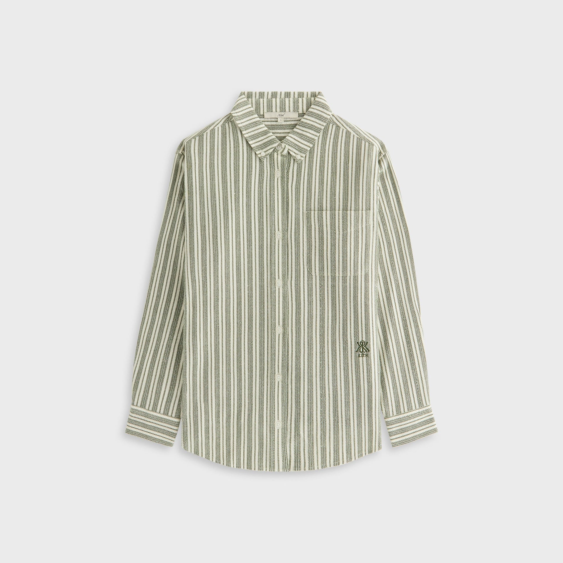 Kith Women Ora II Dobby Stripe Shirt - Turf