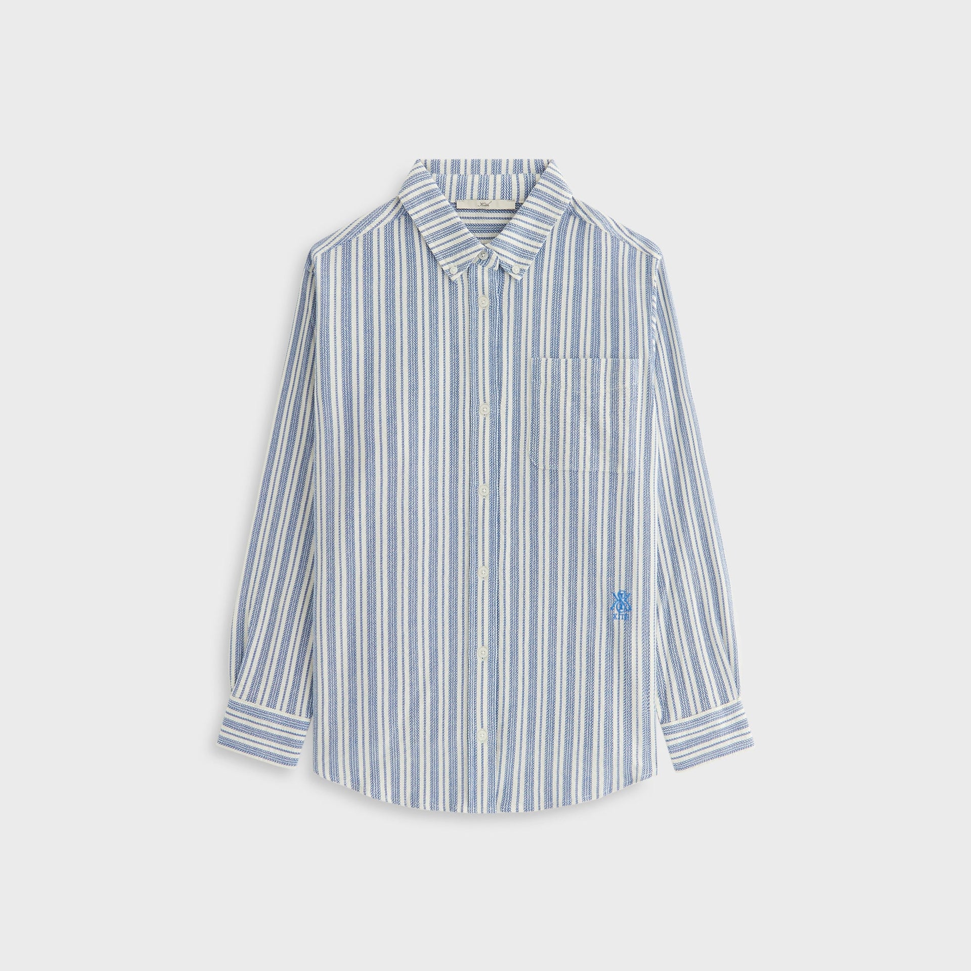 Kith Women Ora II Dobby Stripe Shirt - Royal