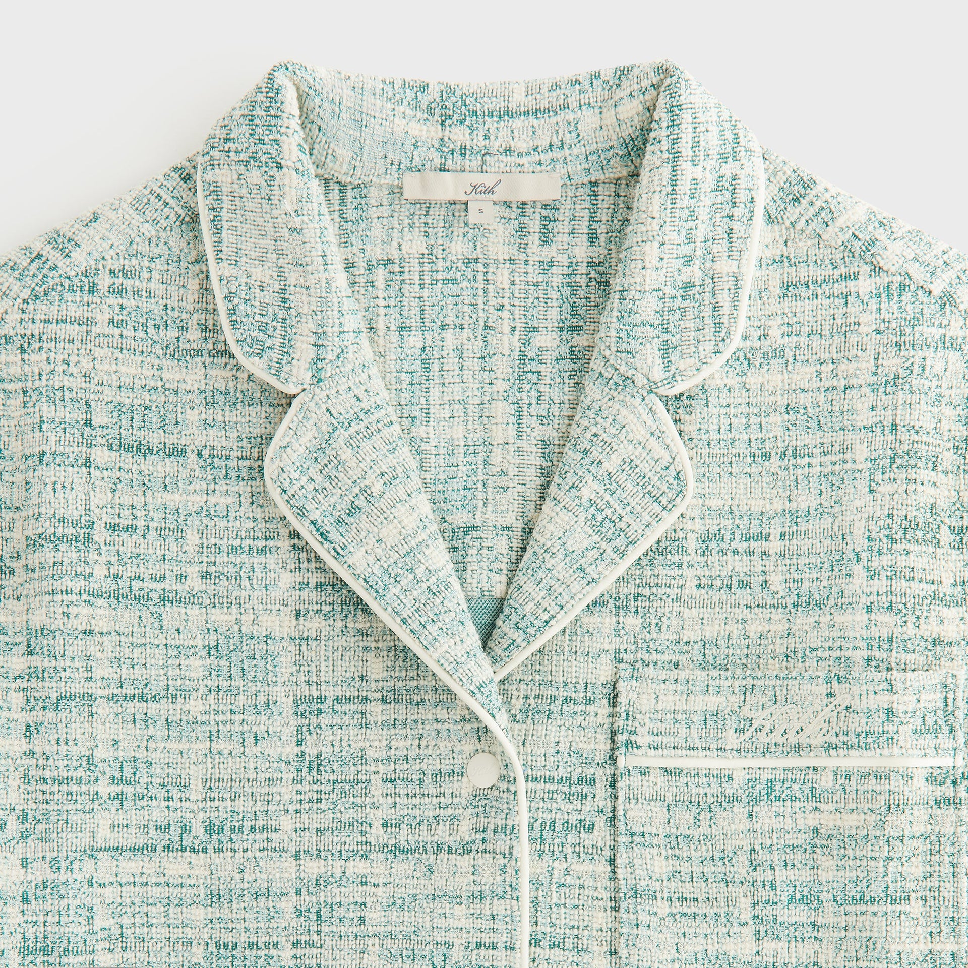 Kith Women Tweed Camp Shirt - Mykonos