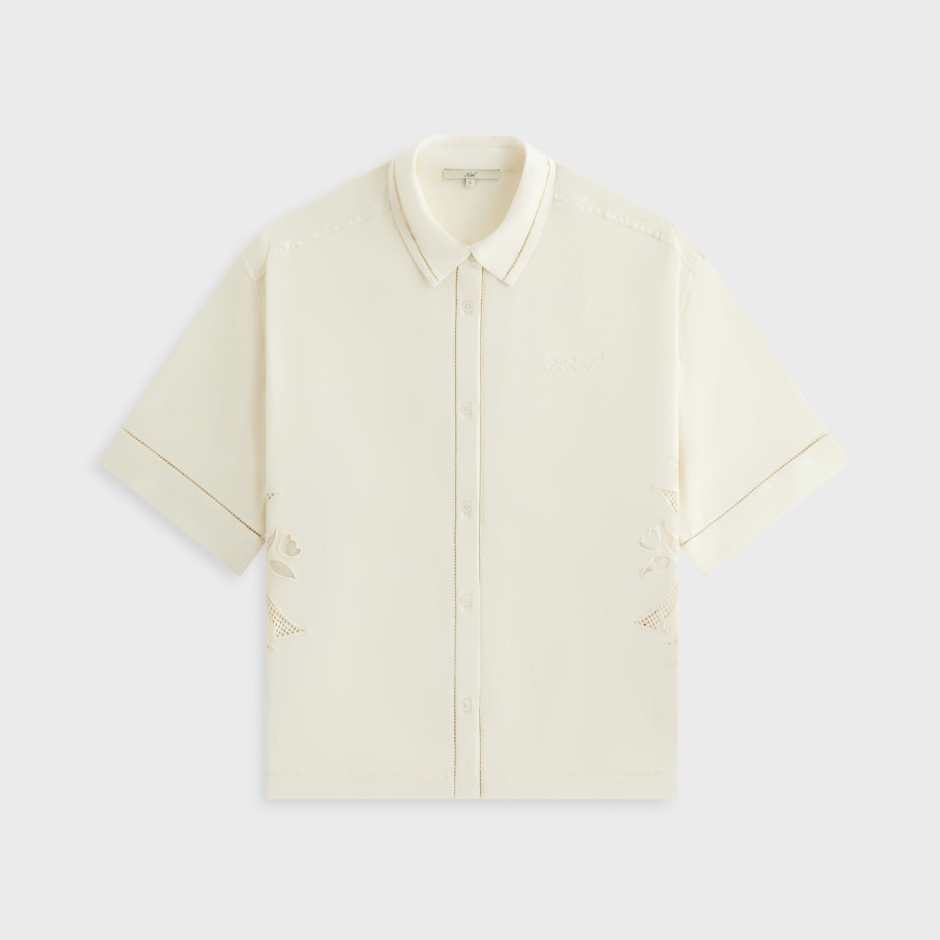 Kith Women Mari Broderie Crest Shirt - Waffle