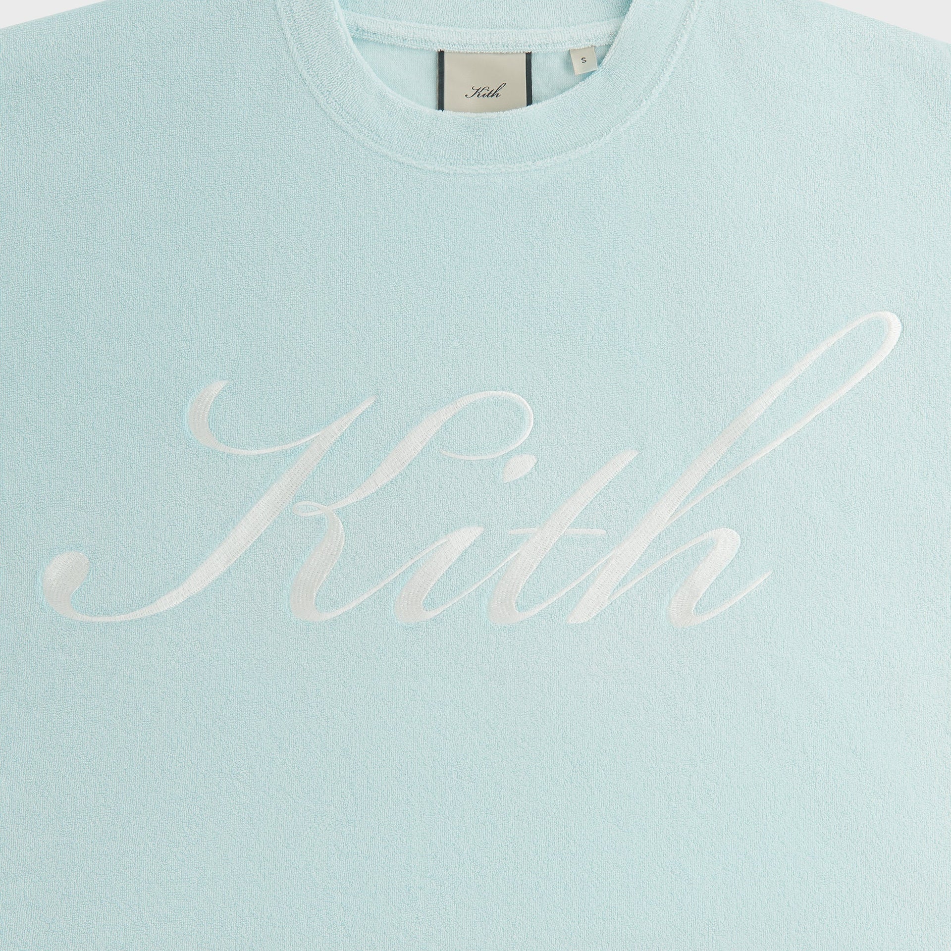 Kith Women Min Towel Terry Cropped Tee - Helium