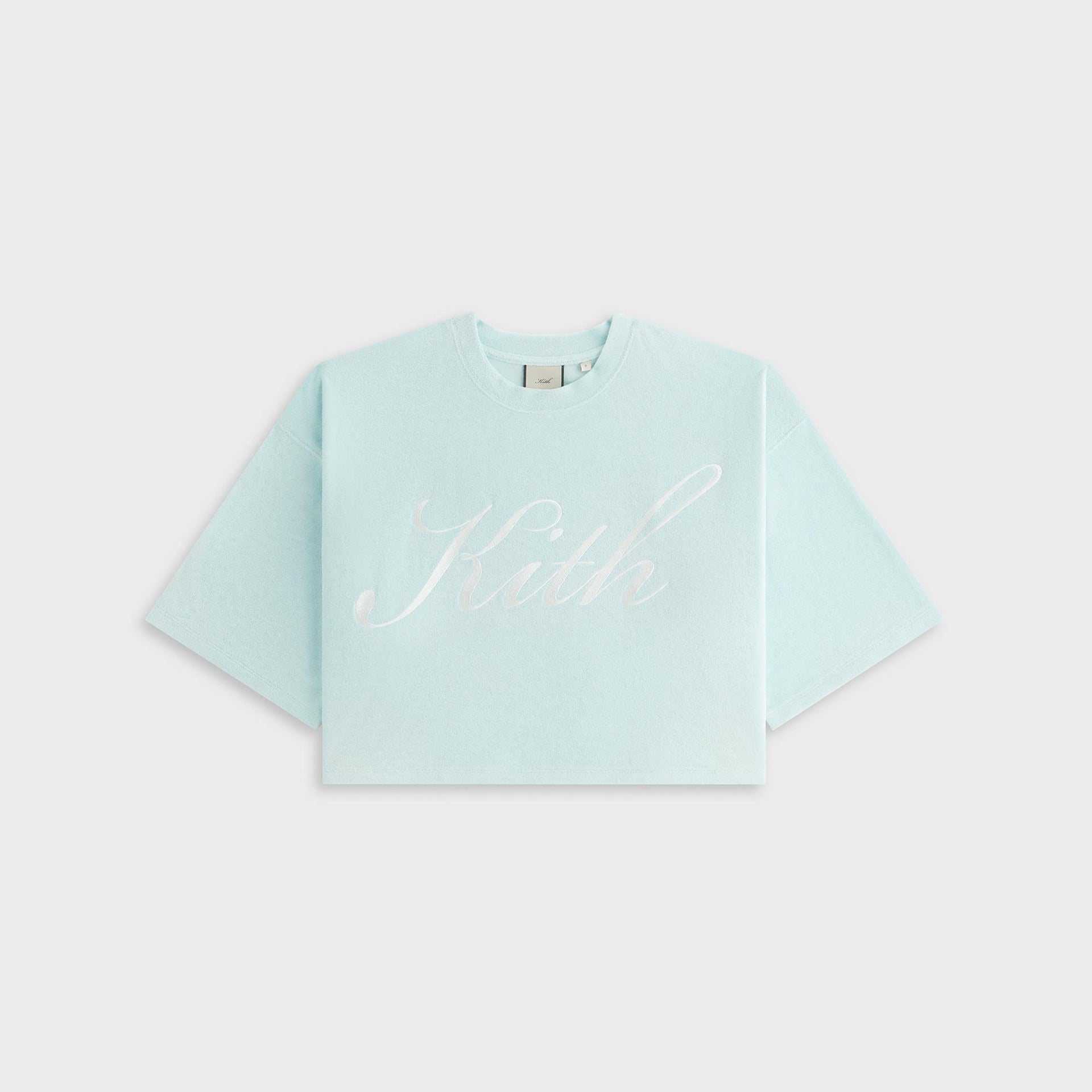Kith Women Min Towel Terry Cropped Tee - Helium