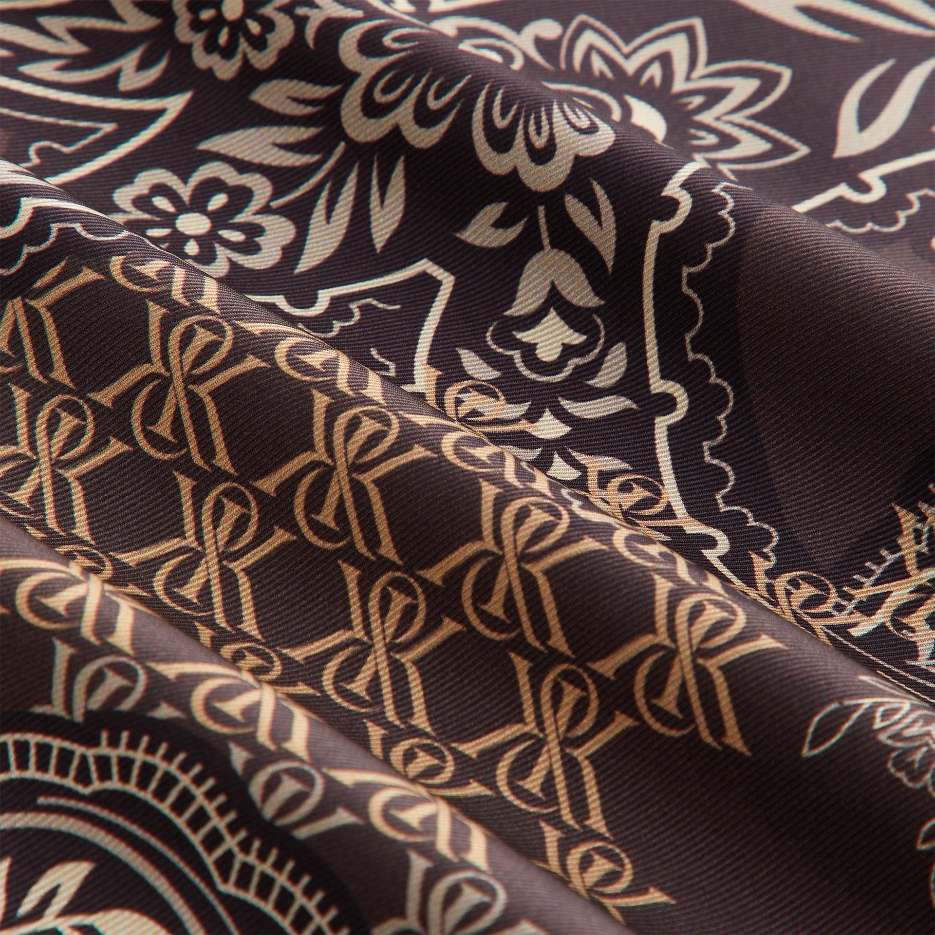 Kith Women Siena Crest Paisley Shirt - Brew