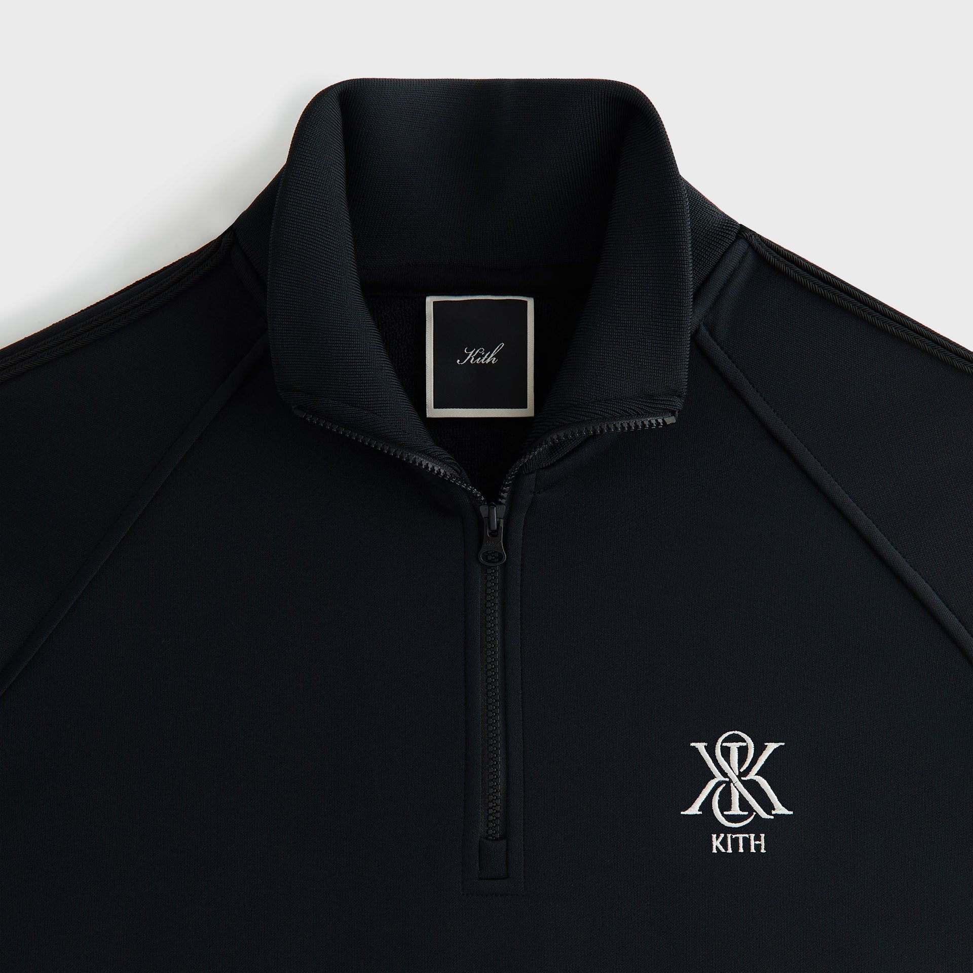 Kith Women Everly Tricot Track Quarter Zip - Black