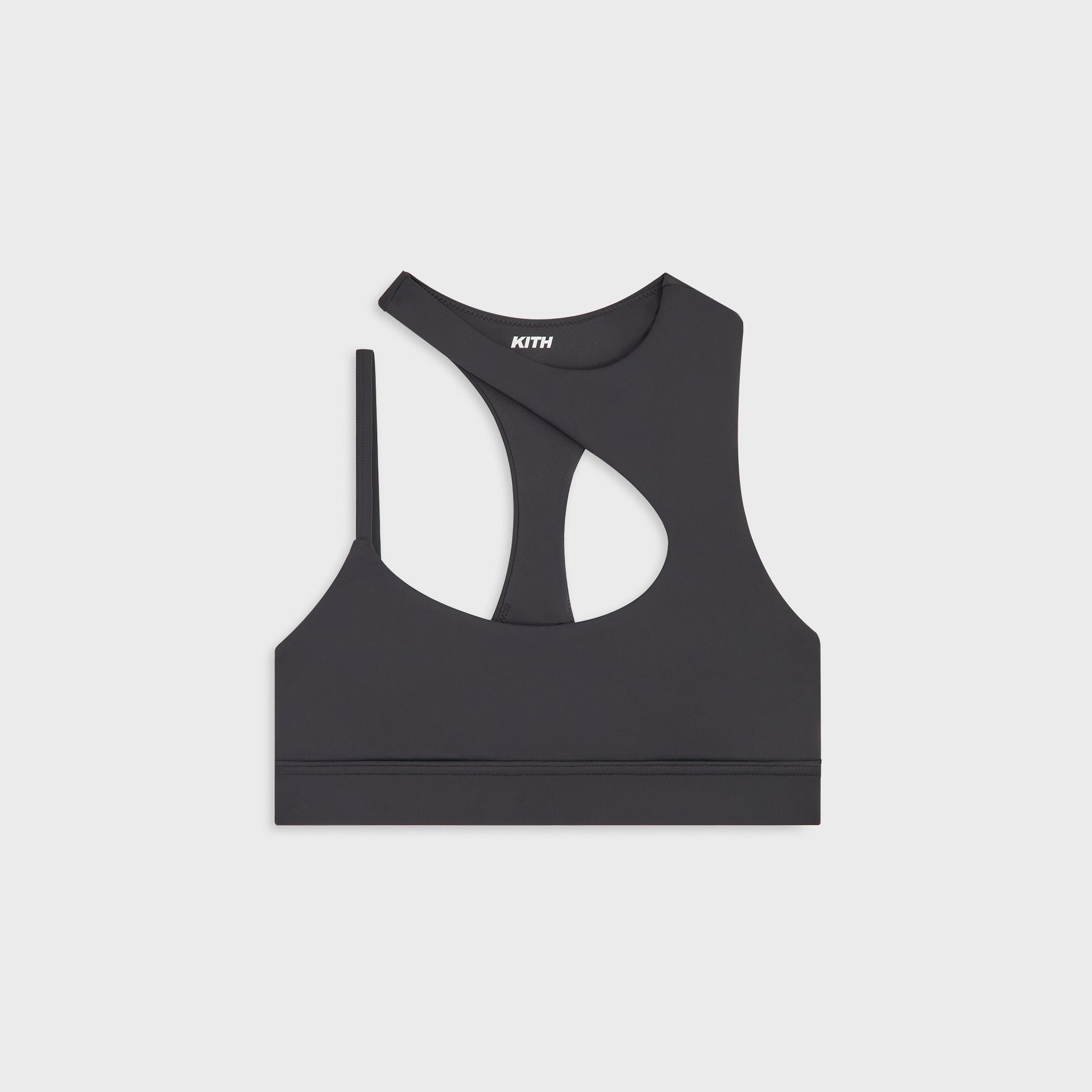 Kith Women Enhance Asymmetrical Racerback Bra - Black