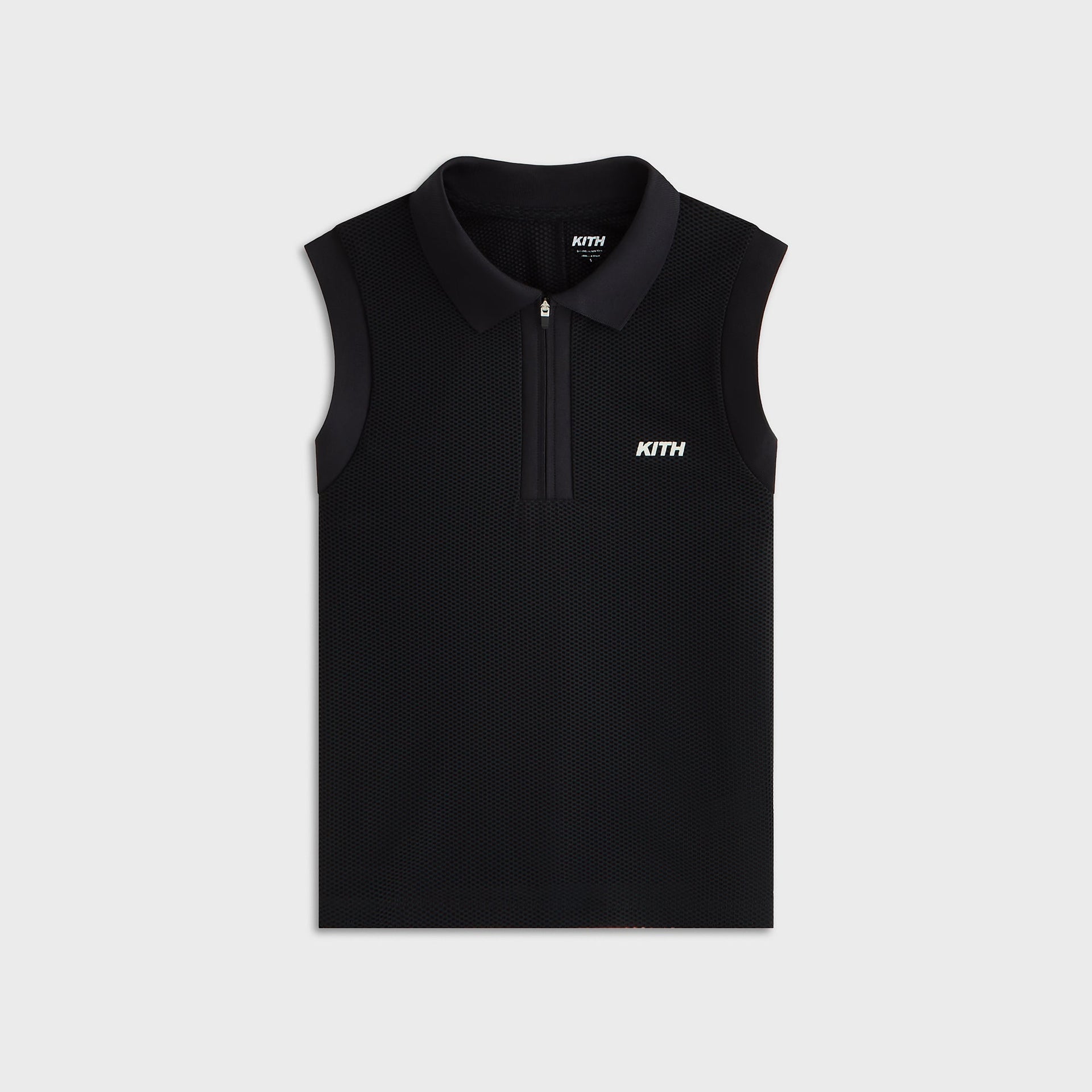 Kith Women Perry Polo Mesh Tank - Black