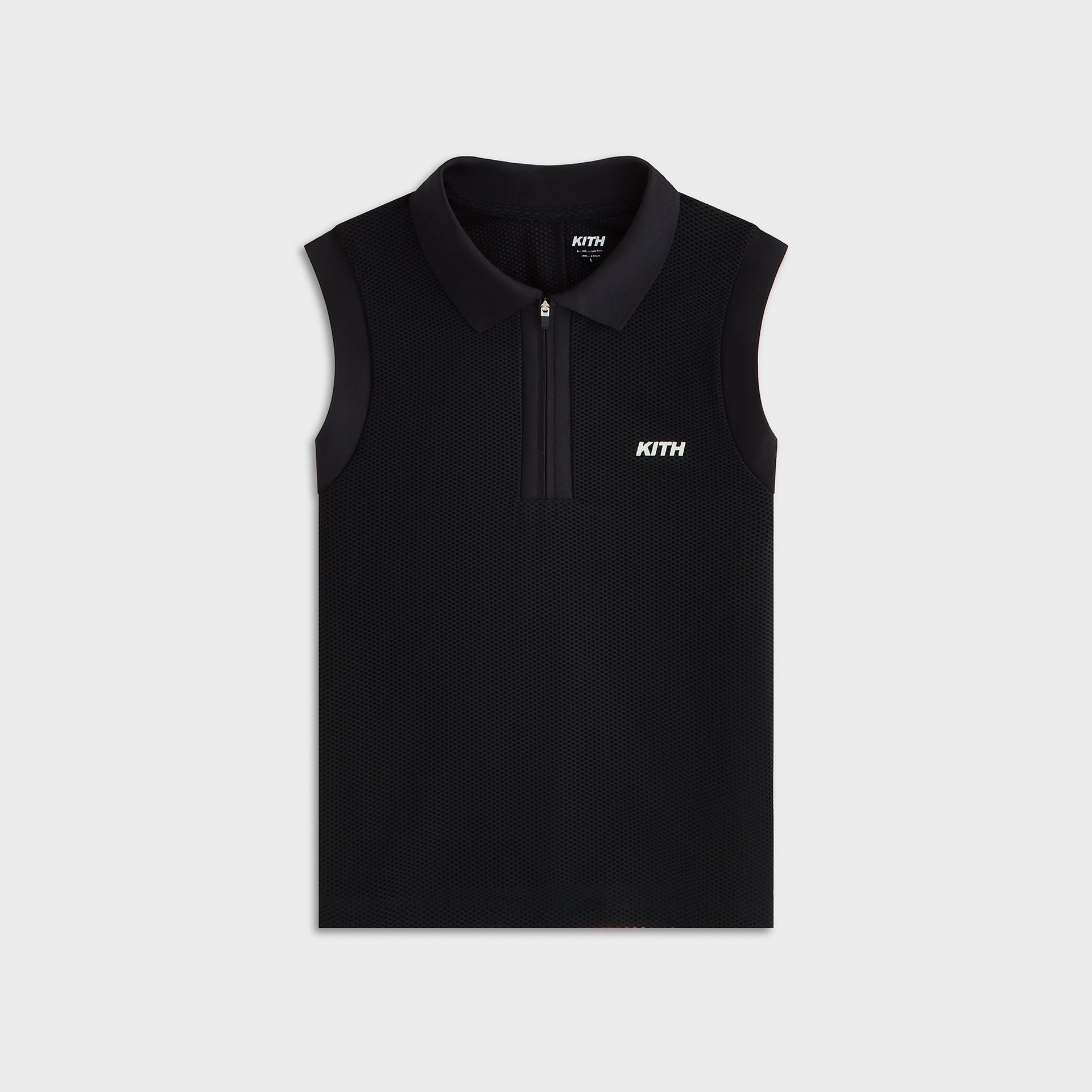 Kith Women Perry Polo Mesh Tank - Black - PH