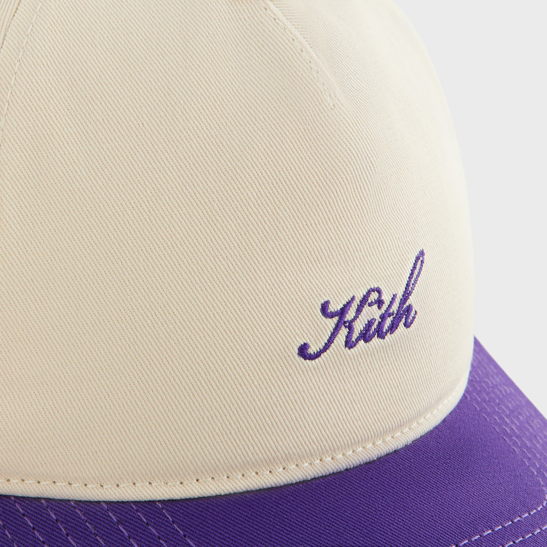 Kith Women Two-Tone Cotton Twill Pinch Crown Cap - Sandrift