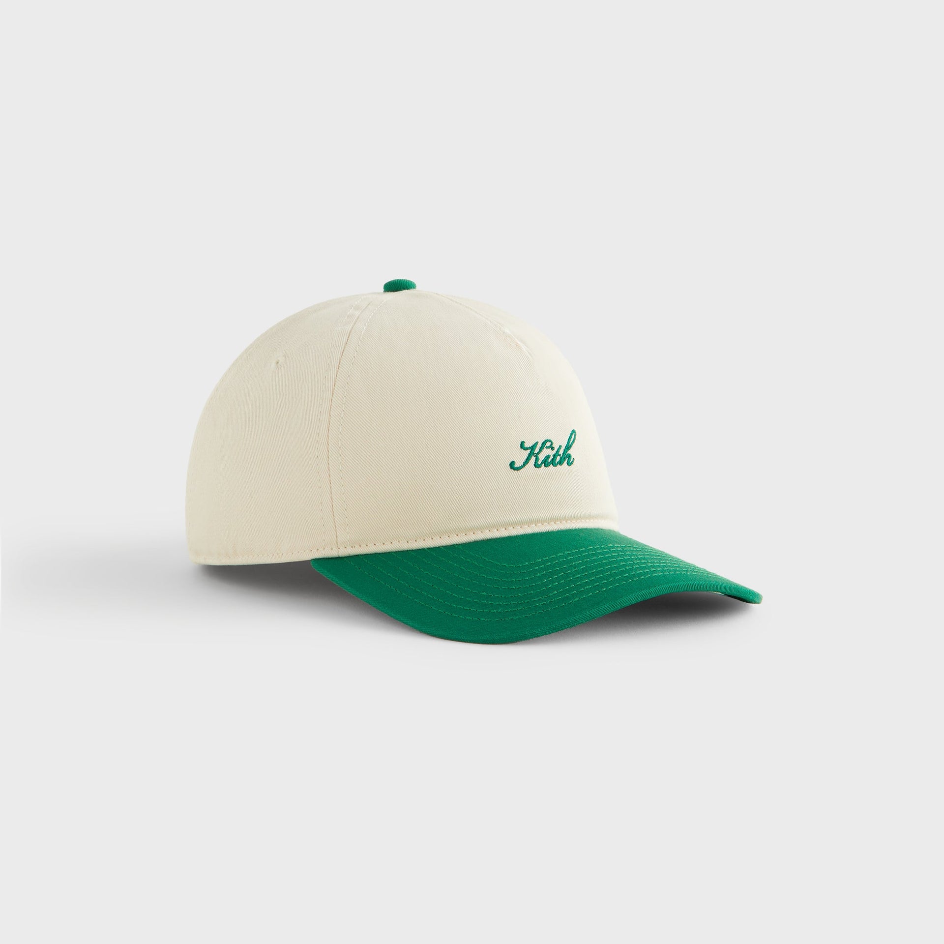 Kith Women Two-Tone Cotton Twill Pinch Crown Cap - Newt