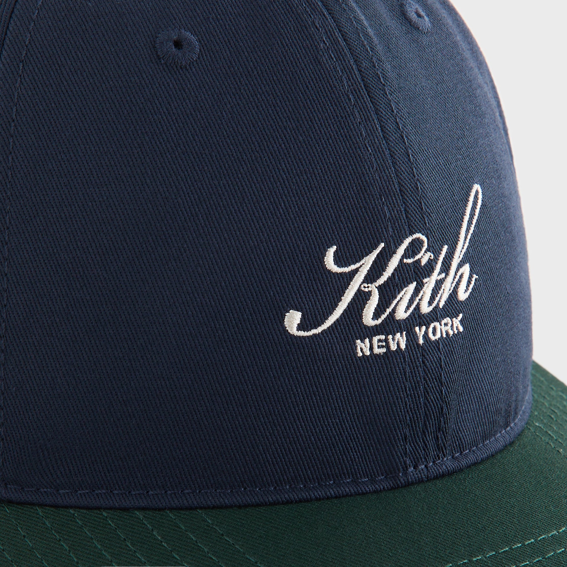 Kith Women Two-Tone Twill Kith Script Cap - Nocturnal