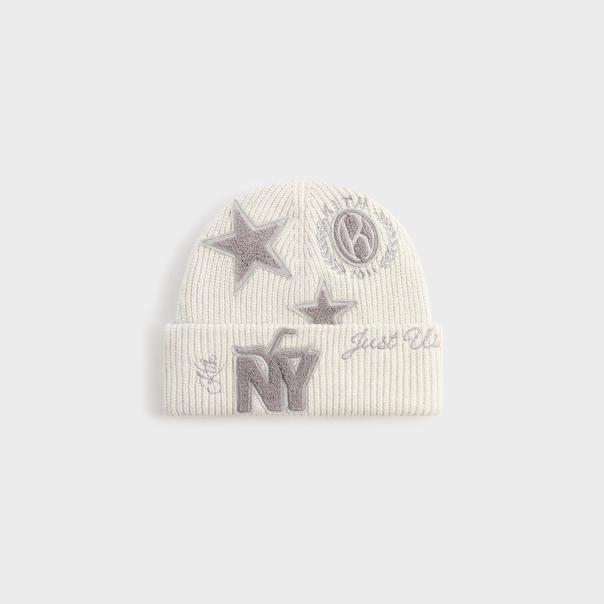 Kith Women Mia Beanie With Patches - Light Heather Grey
