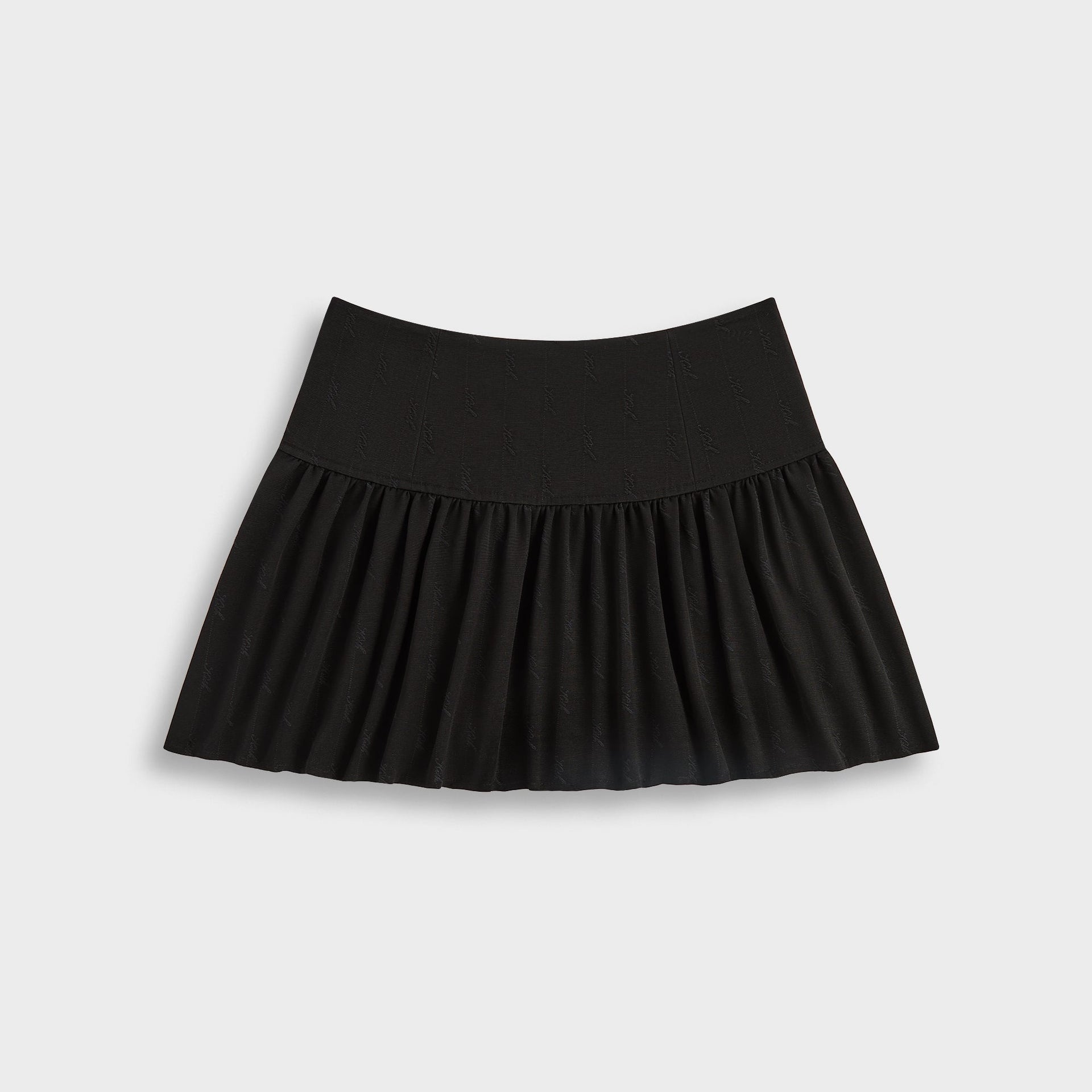 Kith Women Riko Script Faille Mini Skirt - Black