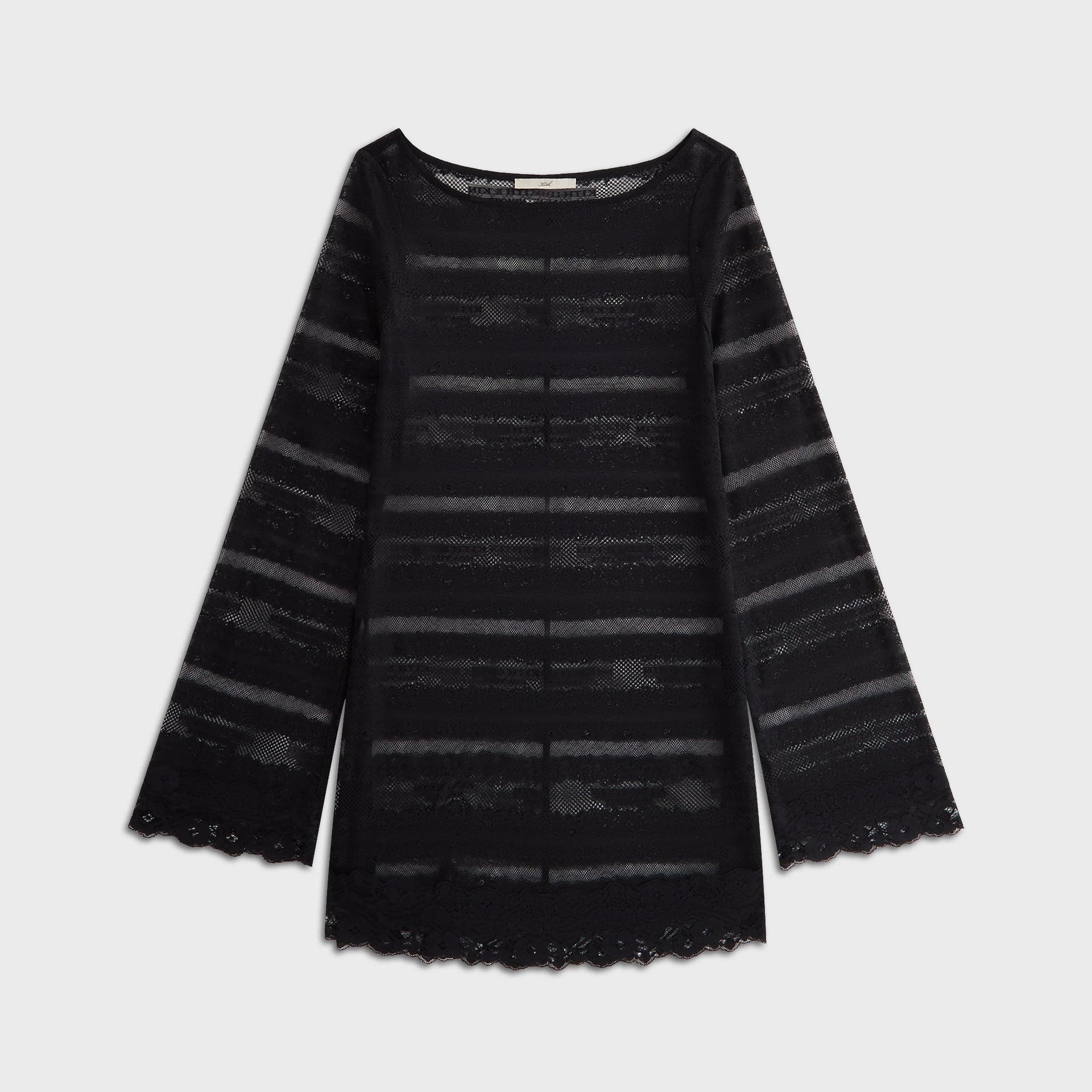 Lisa for Kith Women Odette Logo Lace Mini Dress - Black