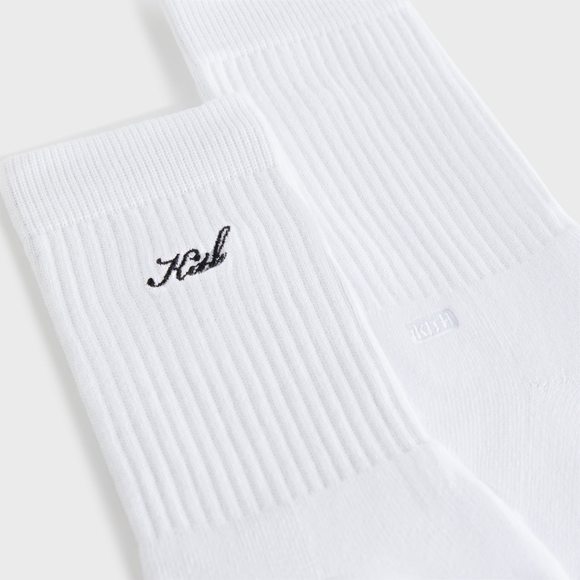 Kith Women Script Classic Crew Socks - White
