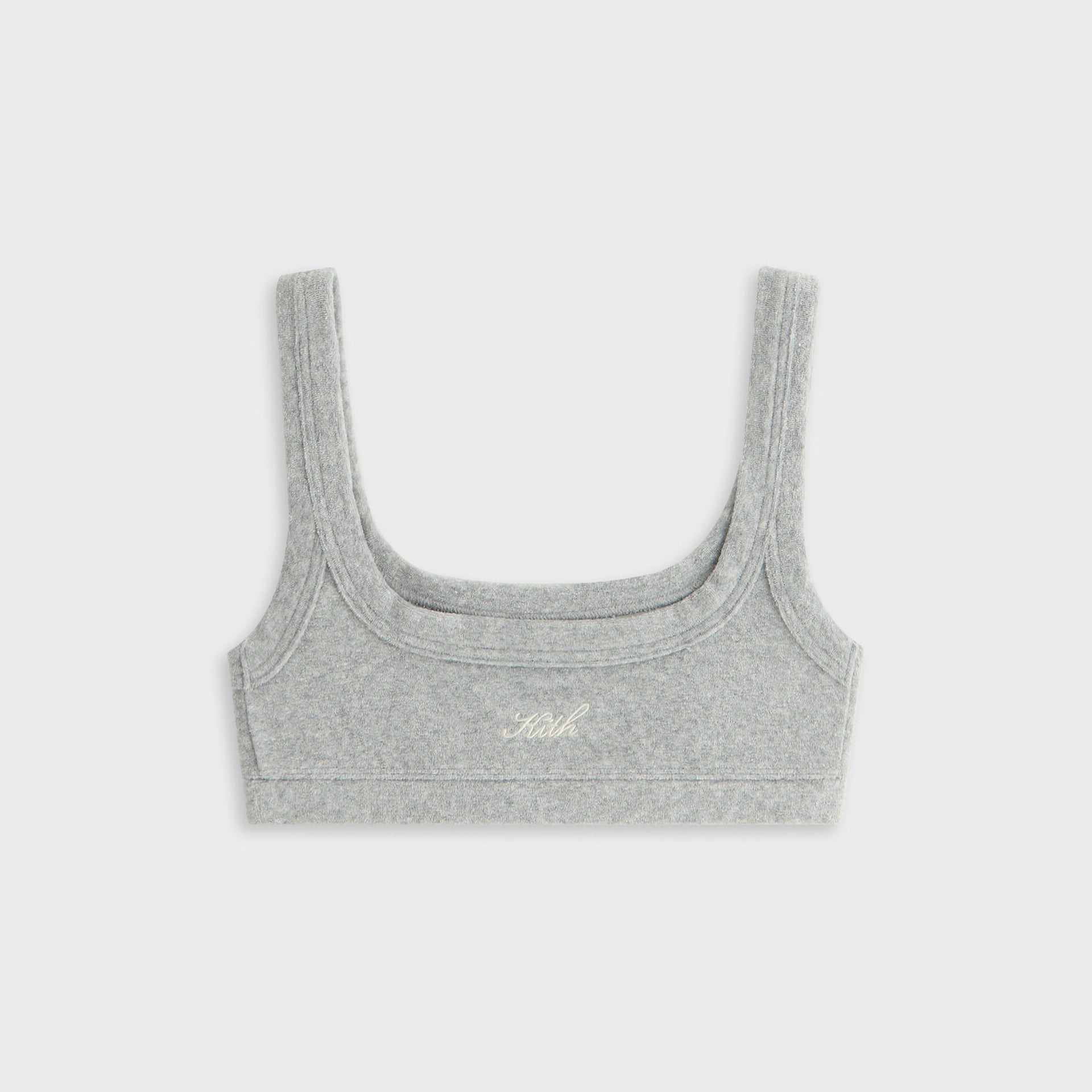 Kith Women Elle II U-Neck Towel Terry Bra - Medium Heather Grey