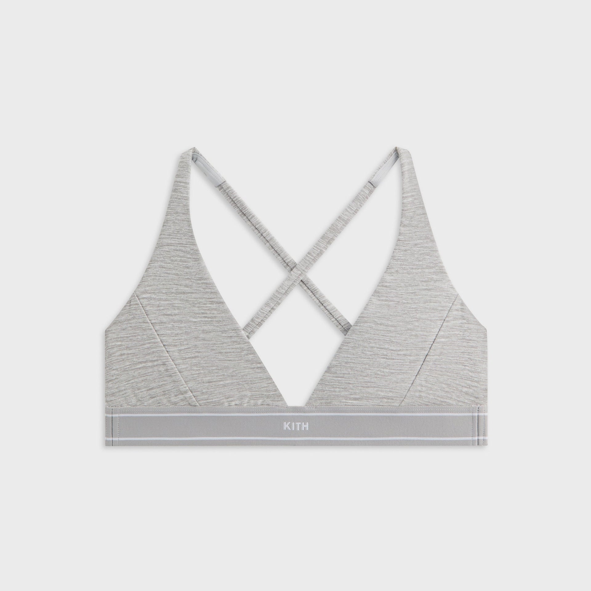 Kith Women Cay Plunge Active Bra - Cool Heather Grey