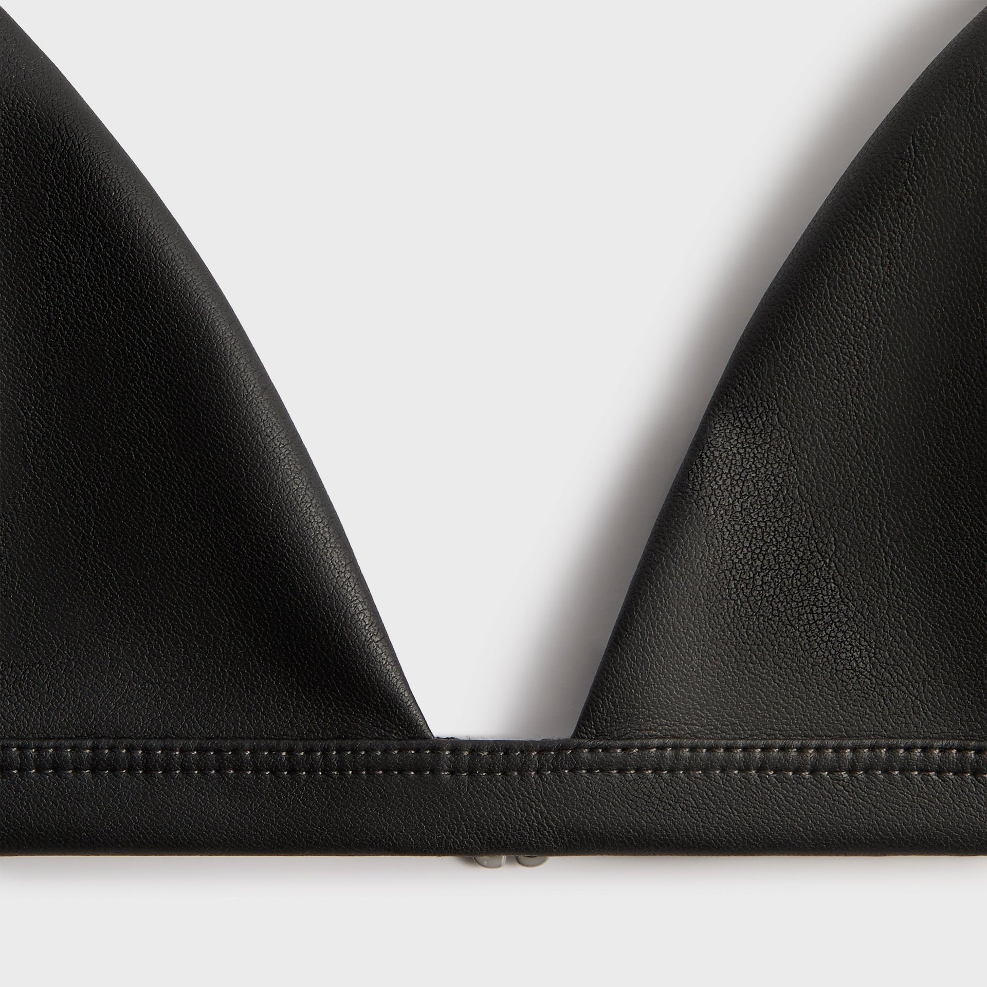 Lisa for Kith Women Braelyn Faux Leather Bra - Black