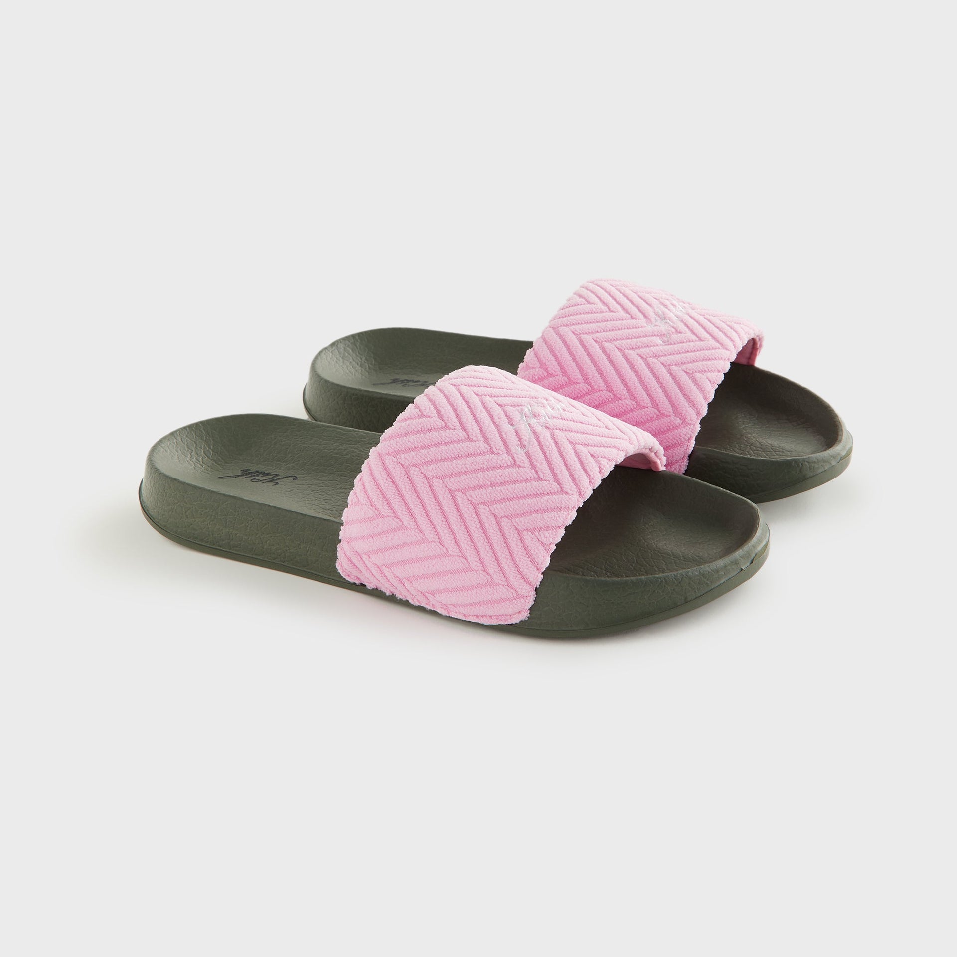 Kith Women Herringbone Terry Slides - Bubble