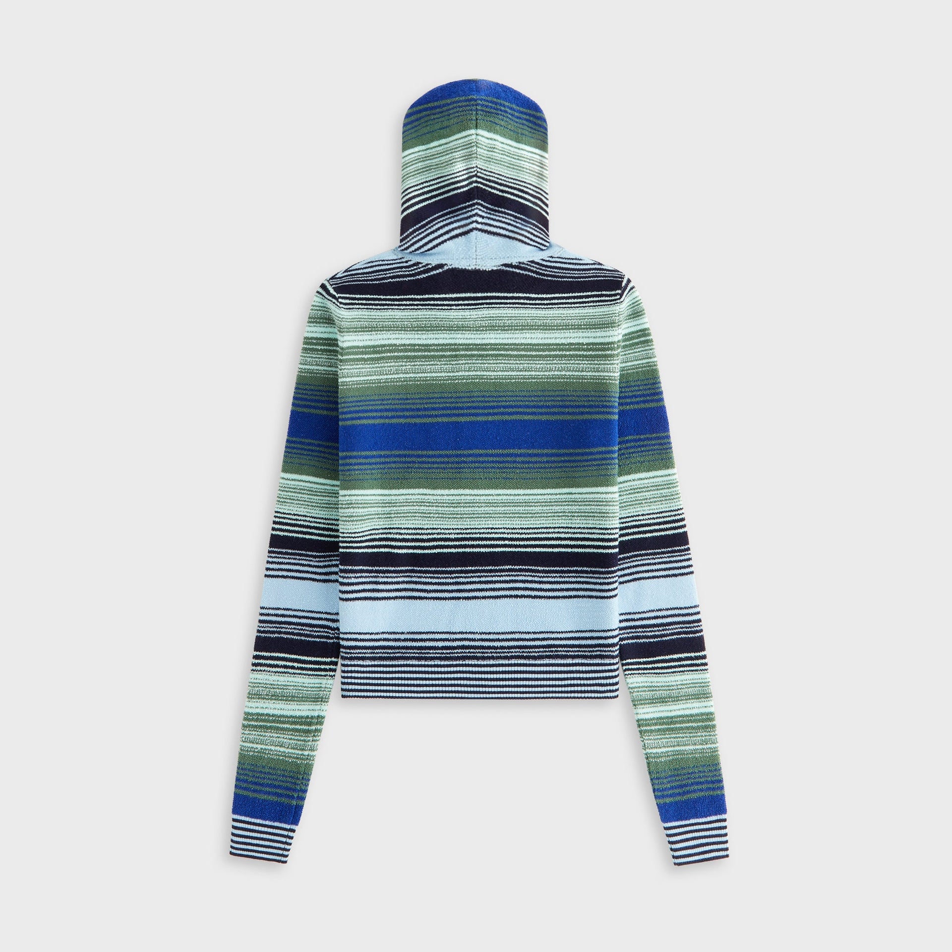 Kith Women Adley Shrunken Multi Sweater Hoodie - Celeste