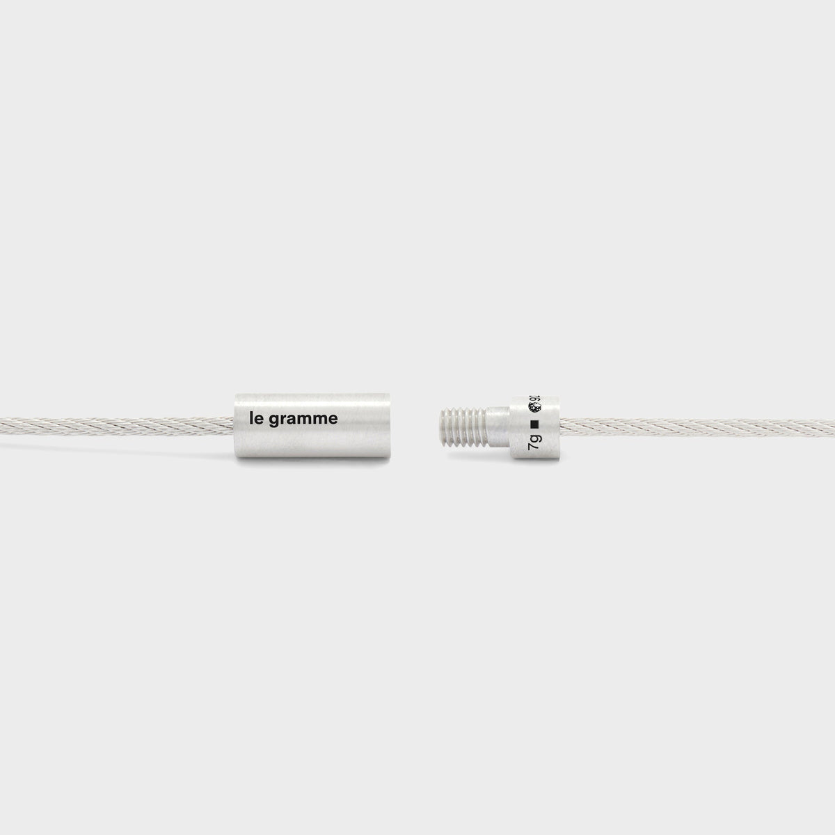 Le Gramme 7g Cable Bracelet - Silver