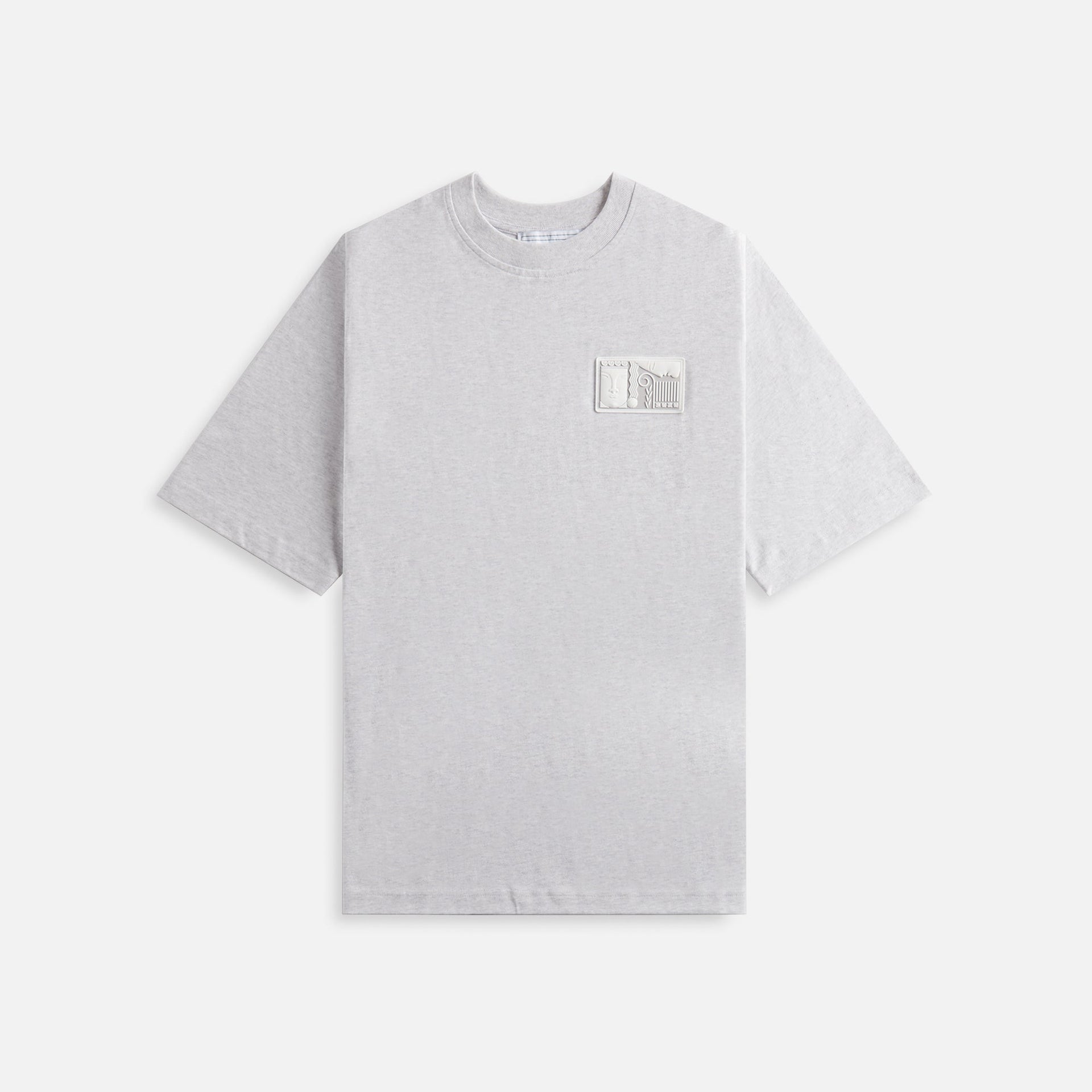 T-shirt oversize blanc avec écusson Casablanca Tennis Statues Patch