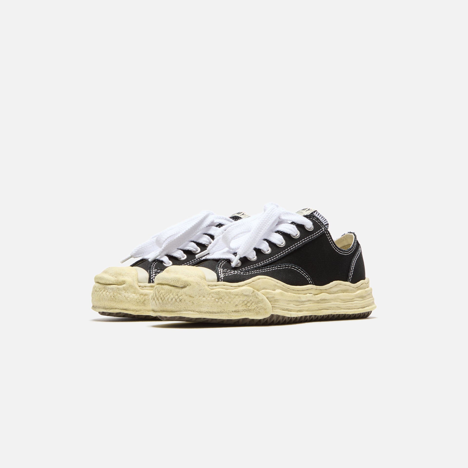 Mihara Yasuhiro Hank Original Sole Low Top - Teinture en pièce noire