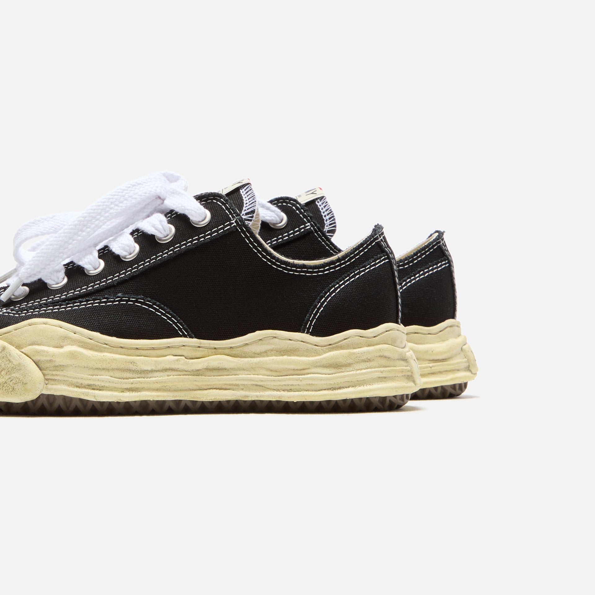 Mihara Yasuhiro Hank Original Sole Low Top - Teinture en pièce noire