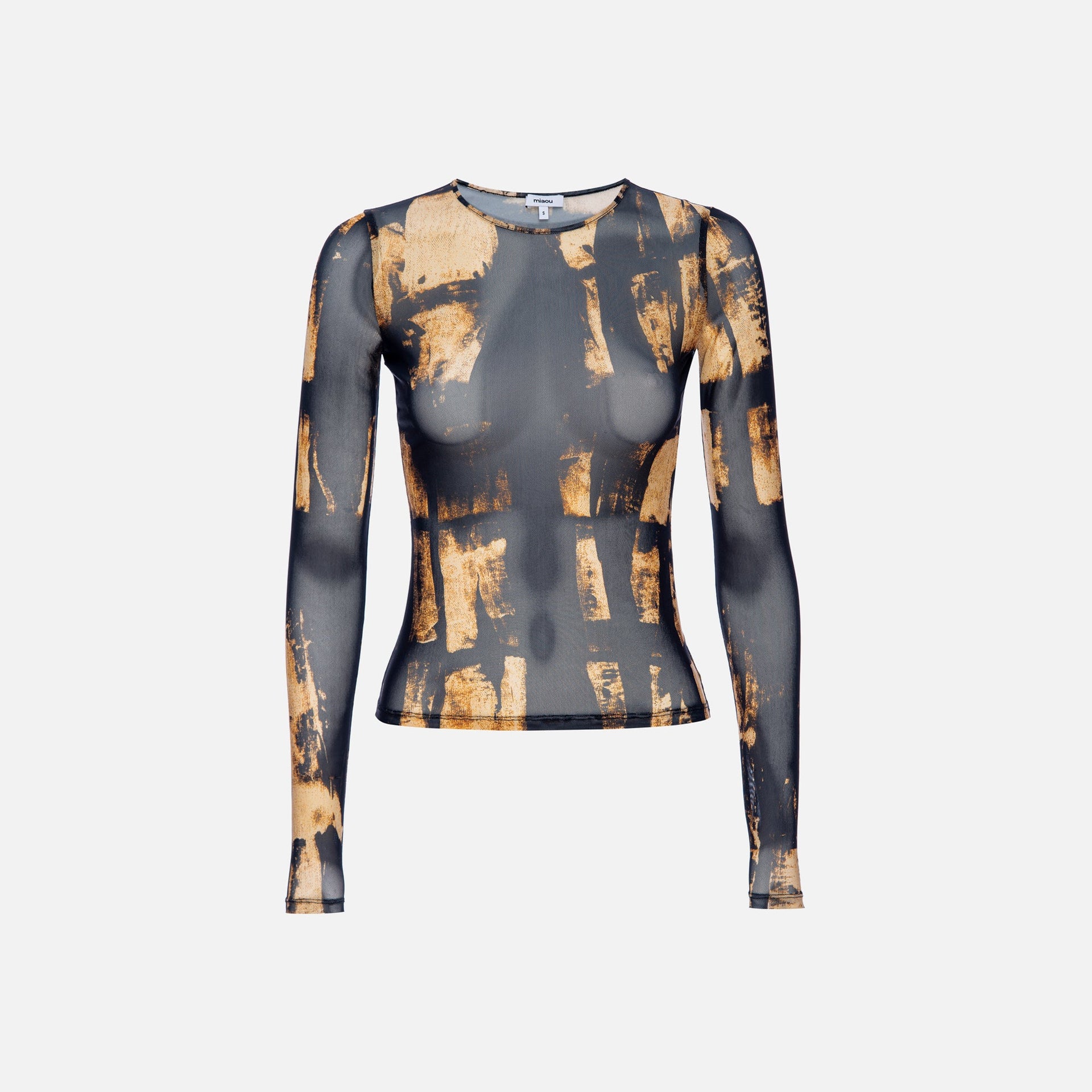 T-shirt à manches longues Miaou - Marron Treading