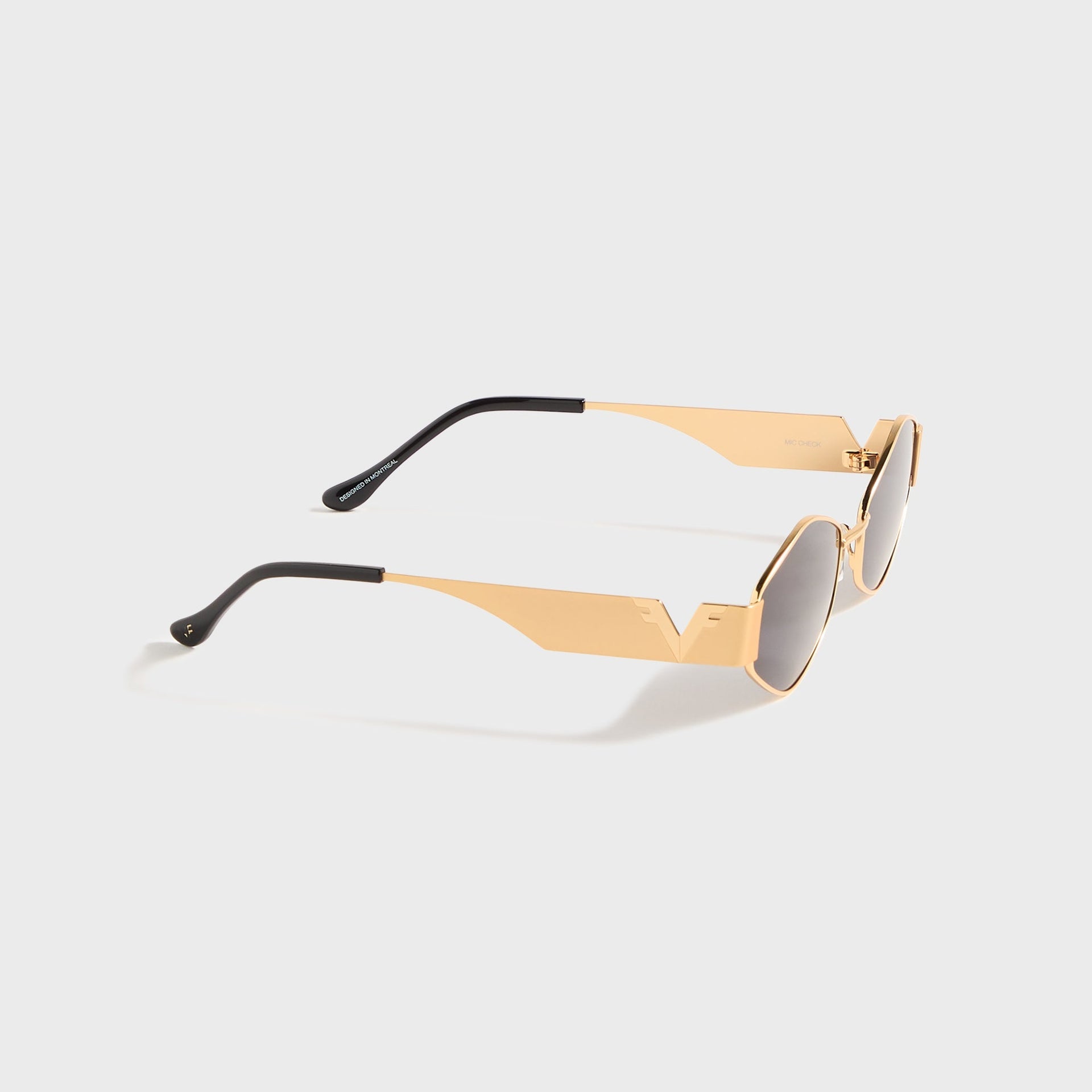 Lunettes Vintage Frames Cypher 2 24KT - Or jaune / Noir