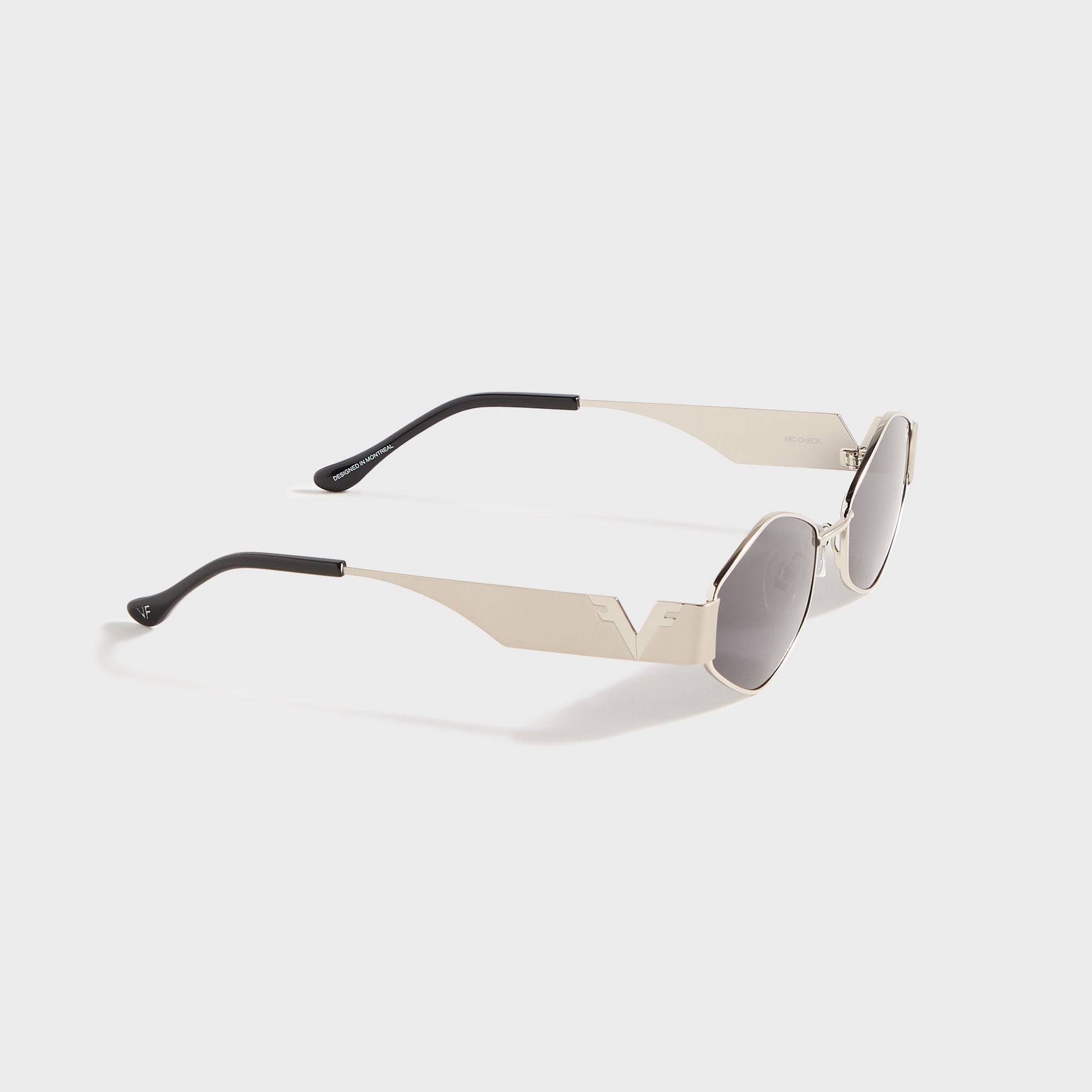 Lunettes Vintage Frames Cypher 2 24KT - Or blanc / Noir