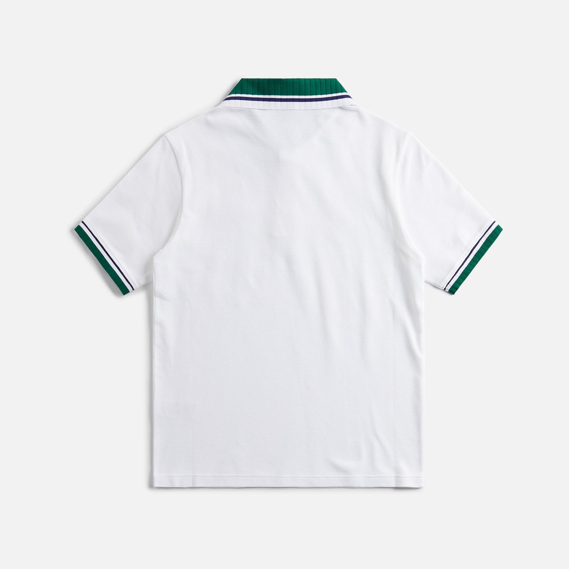 Polo Casablanca en piqué de coton biologique texturé - Blanc