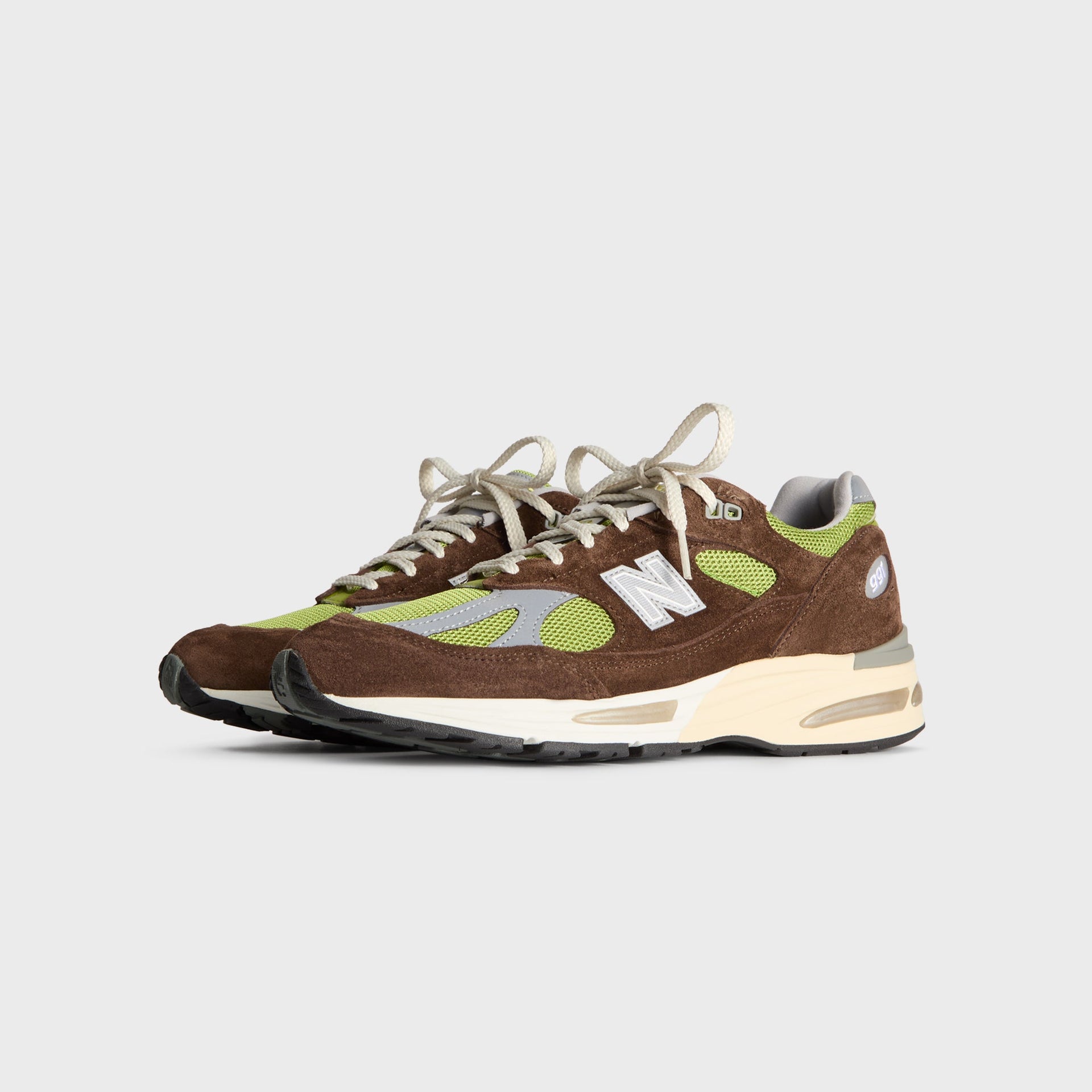 Kith & Daniëlle Cathari | New Balance Made in UK 991V2 "Reverse" - Chocolate Brown / Pistachio