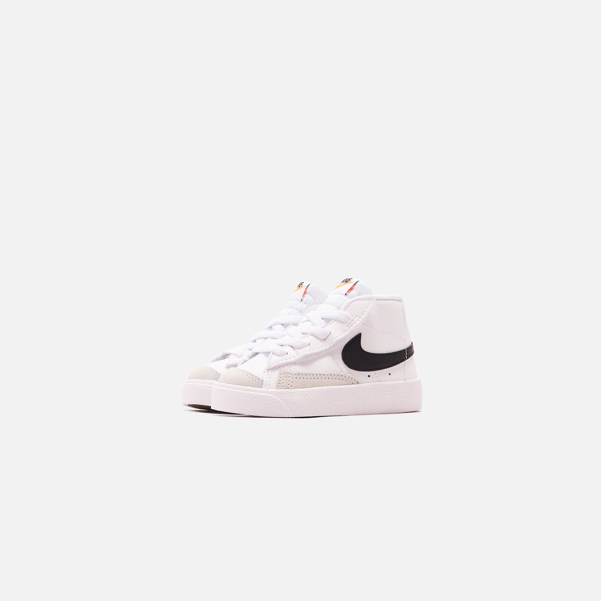 Nike Blazer Mid '77 pour tout-petits - Blanc / Noir / Orange vif