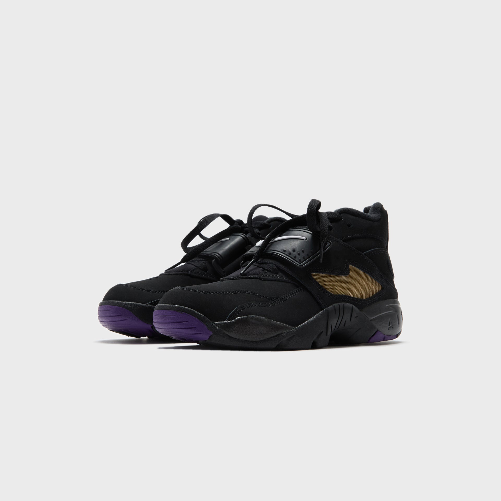 Nike Air Diamond Turf - Black / White / Club Purple / Metallic Gold