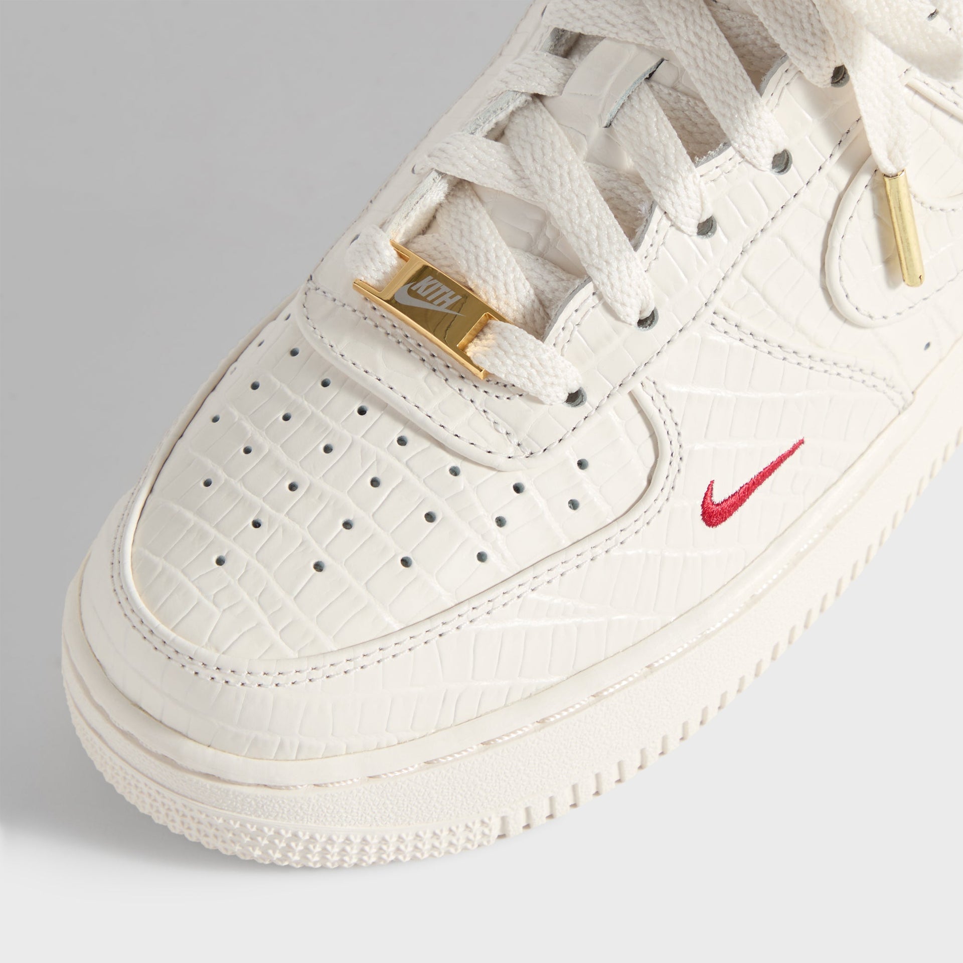 Kith for Nike GS Air Force 1 - Phantom / Black Spruce / Varsity Red