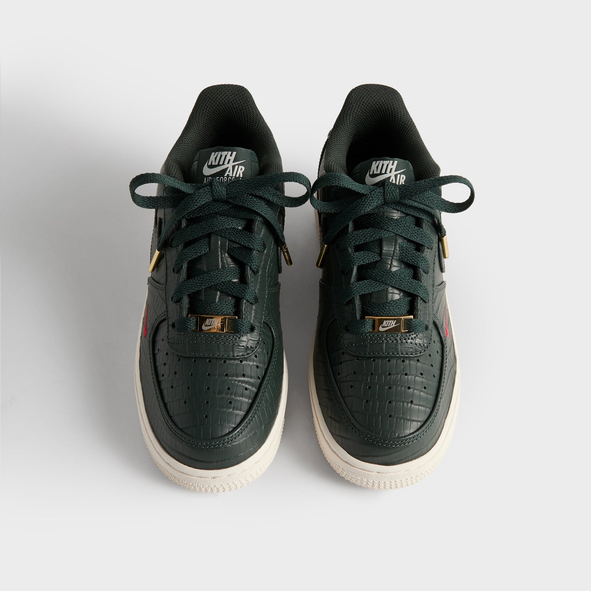 Kith for Nike GS Air Force 1 - Black Spruce / Phantom / Varsity Red